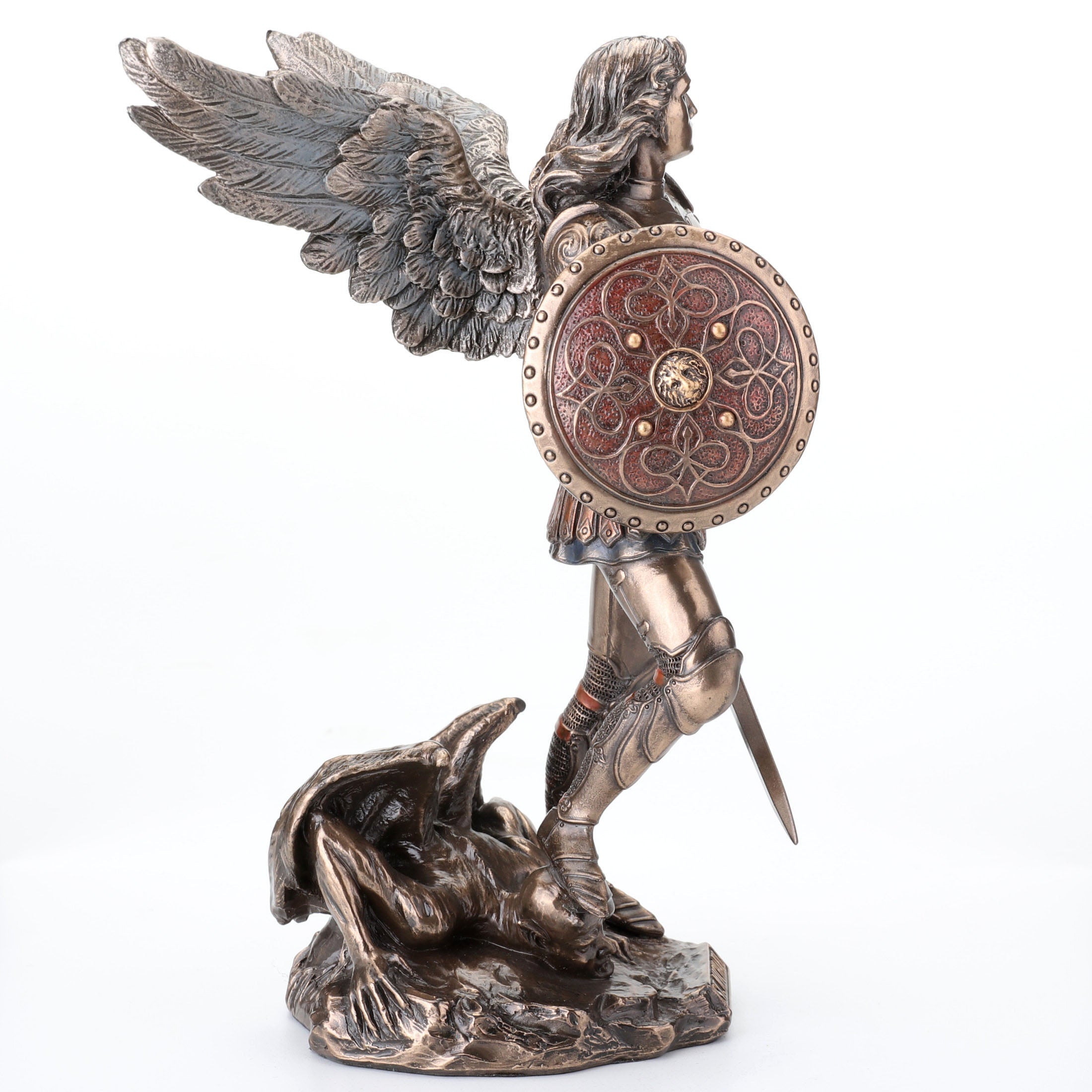 Saint Michael Standing On Demon With Sword And Shield
