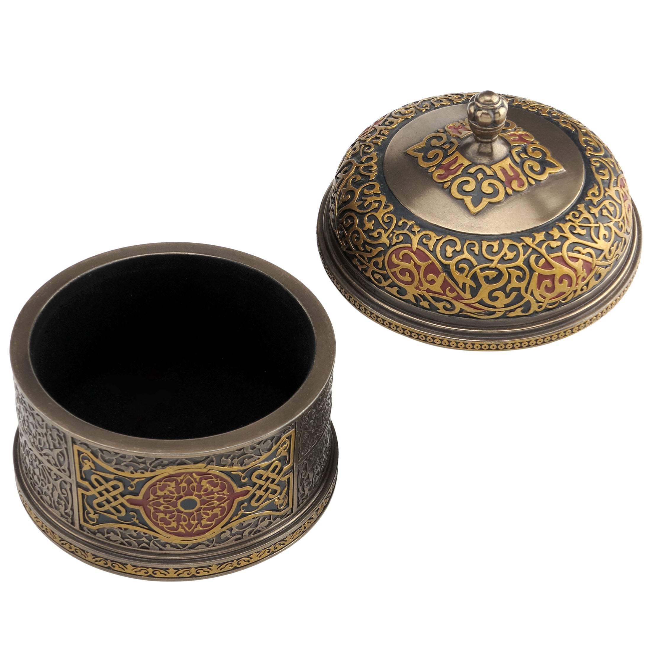 Red Round Trinket Box