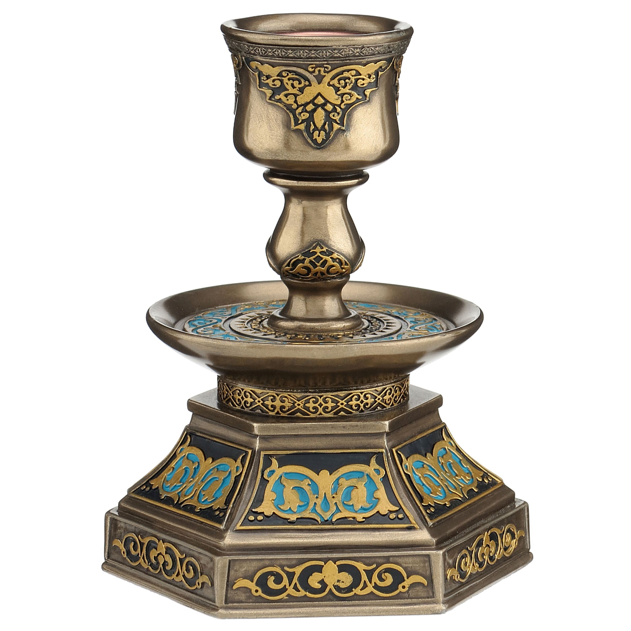 Hexagonal Base Candle Holder
