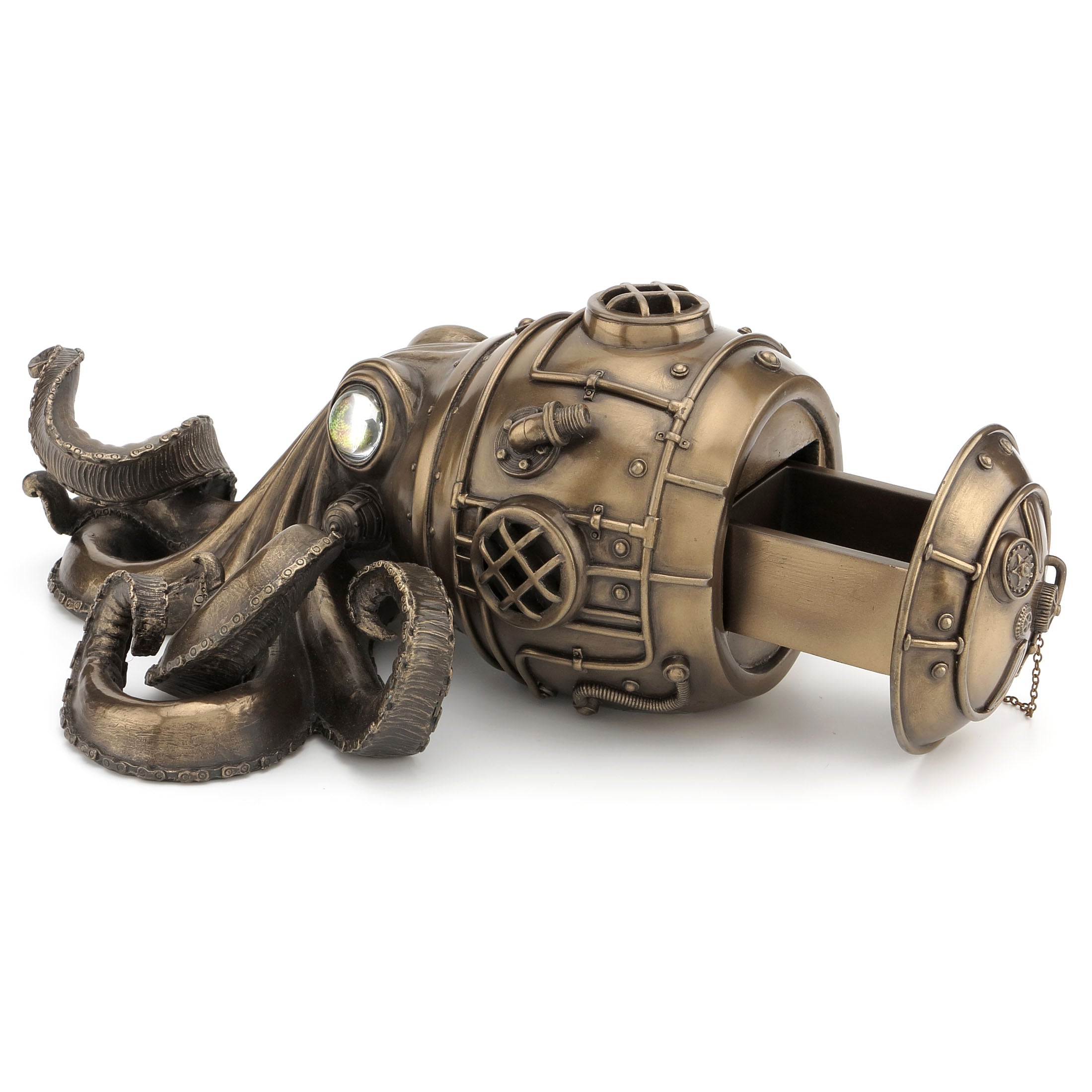 Steampunk Octopus Secret Trinket Box