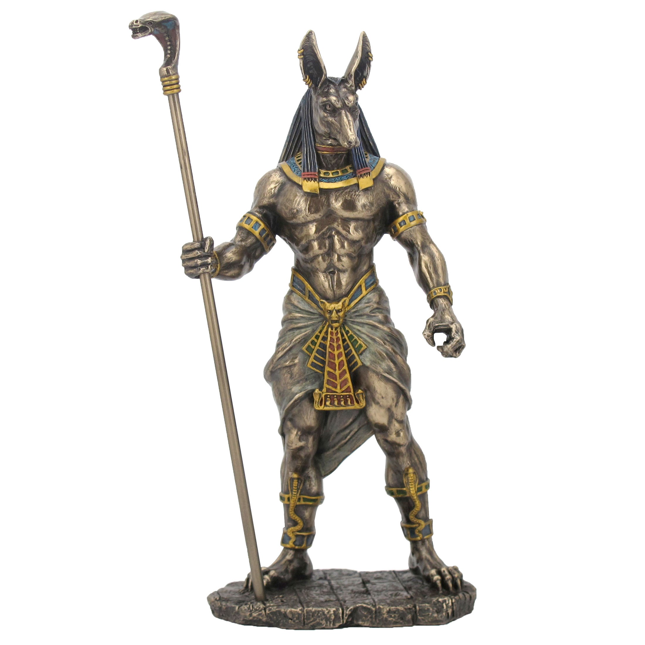 Anubis Holding Cobra Head Scepter