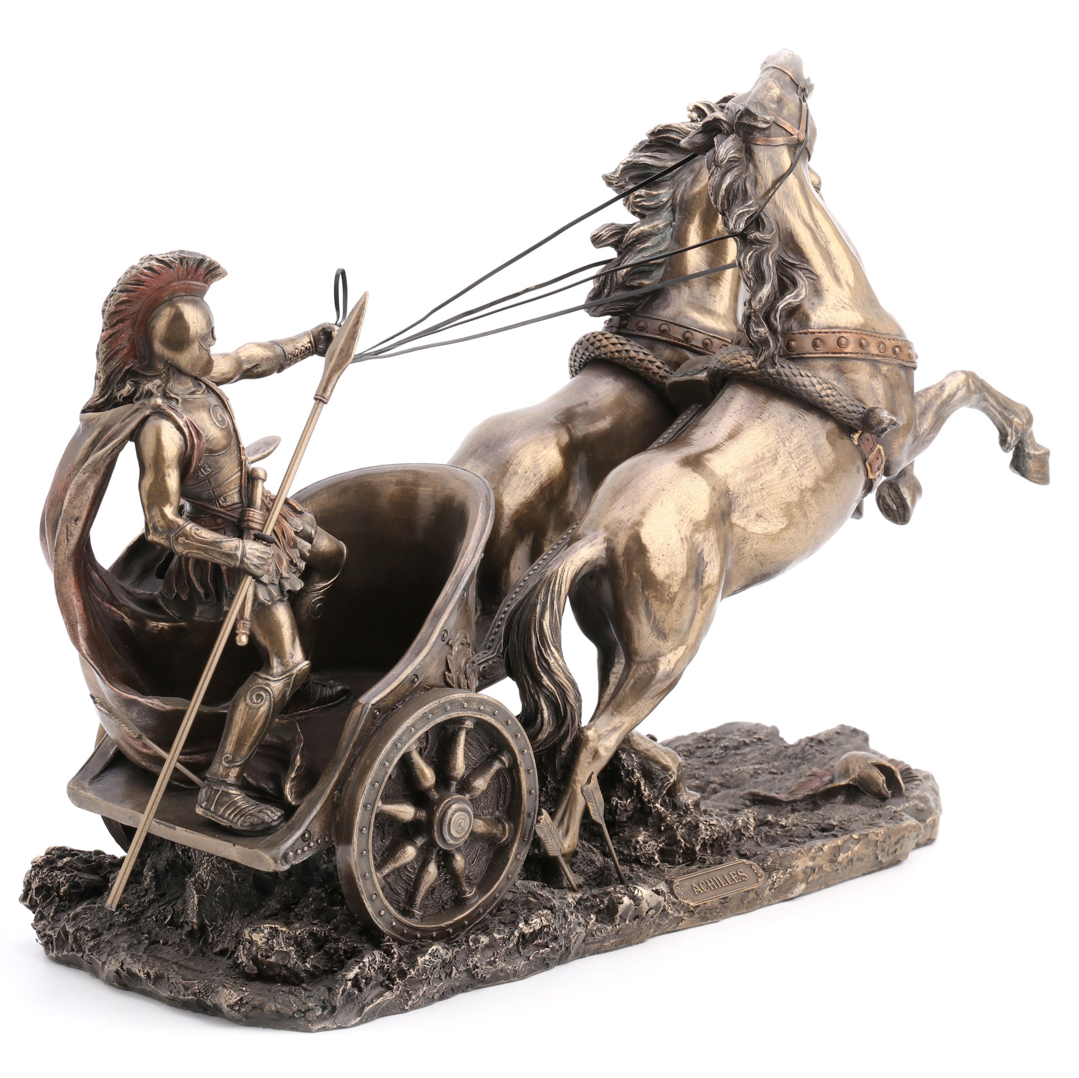 Achilles On Two Horse Chariot