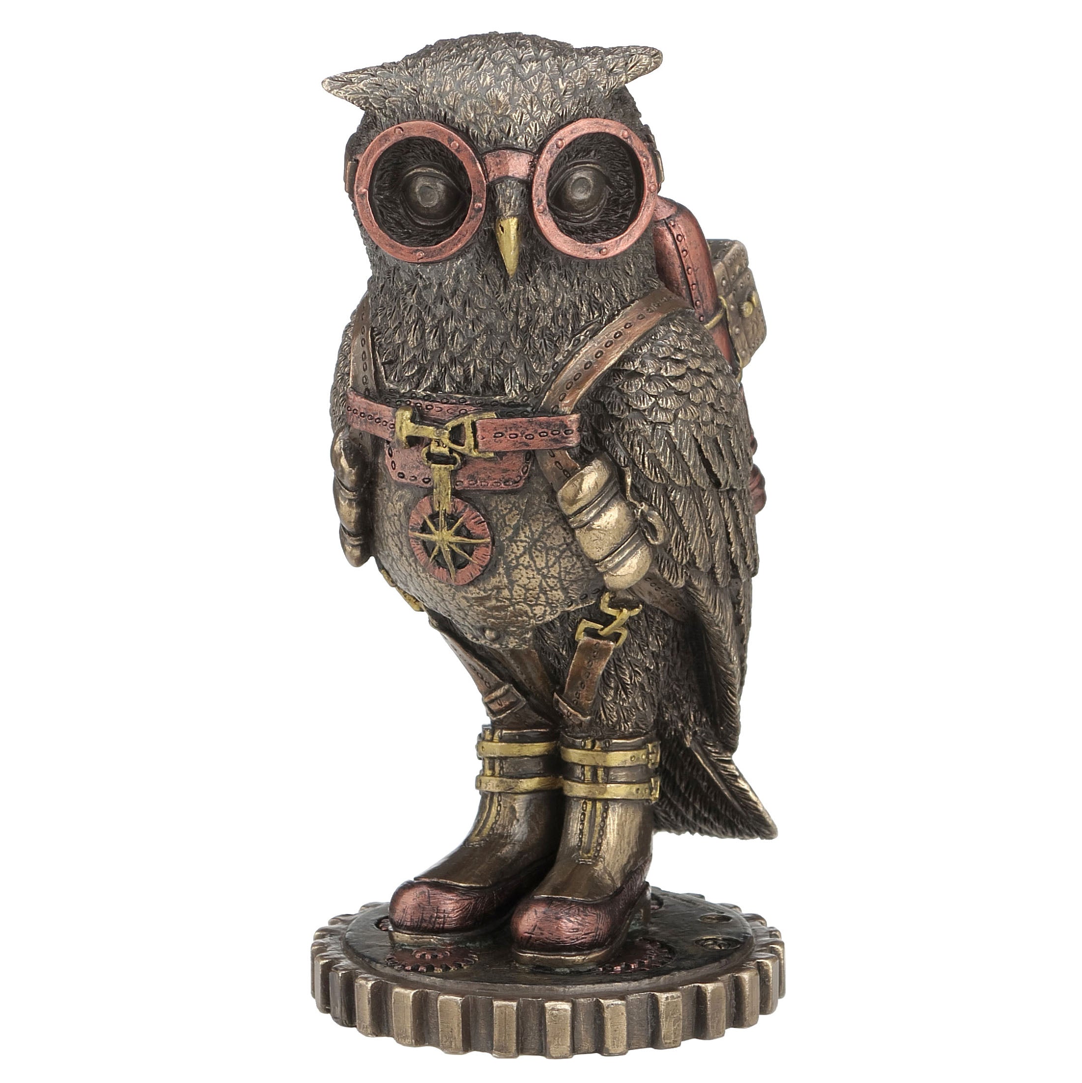 Steampunk Owl With Goggles And Jetpack 6"