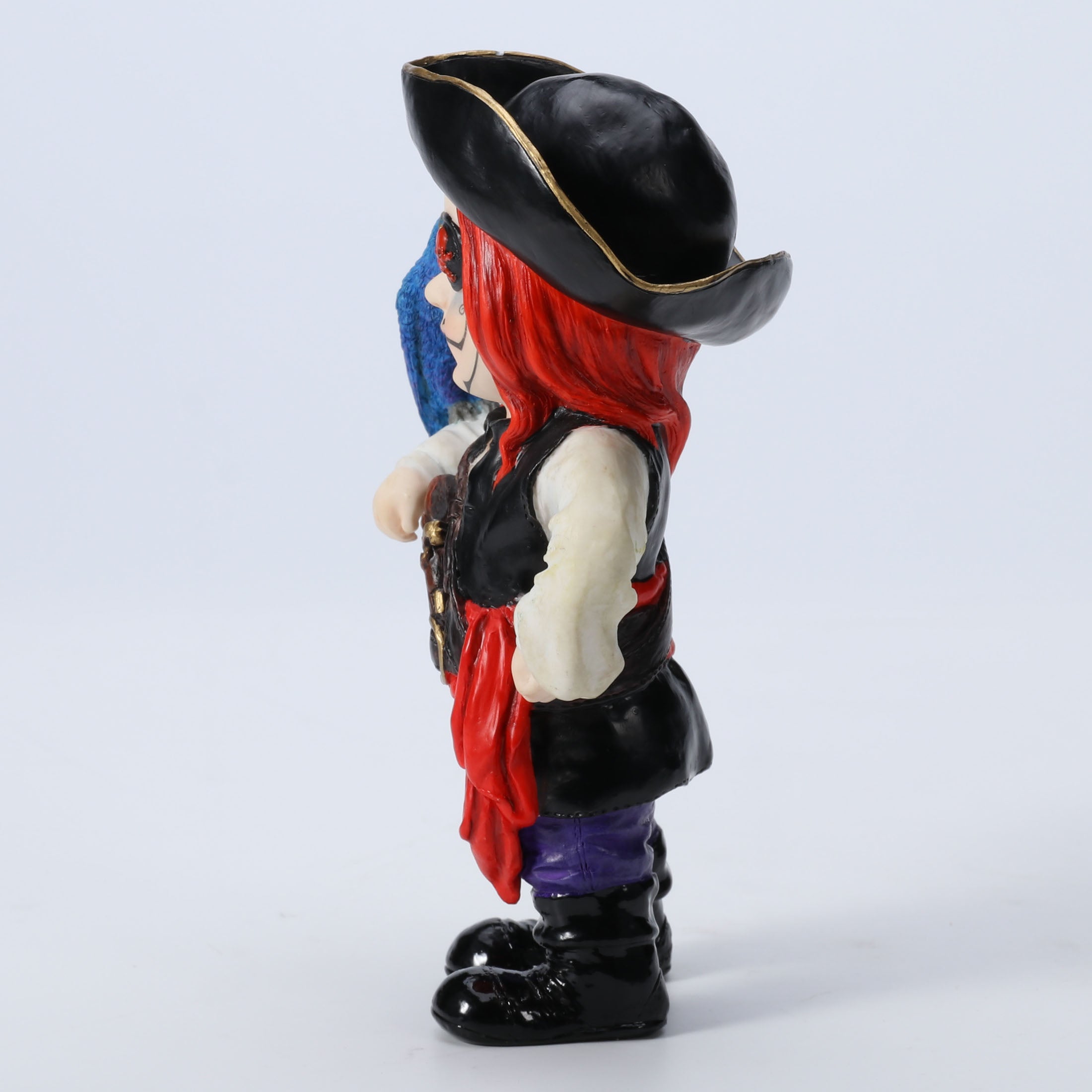 Cosplay Kids Pirate Captain With Eye Patch And Parakeet