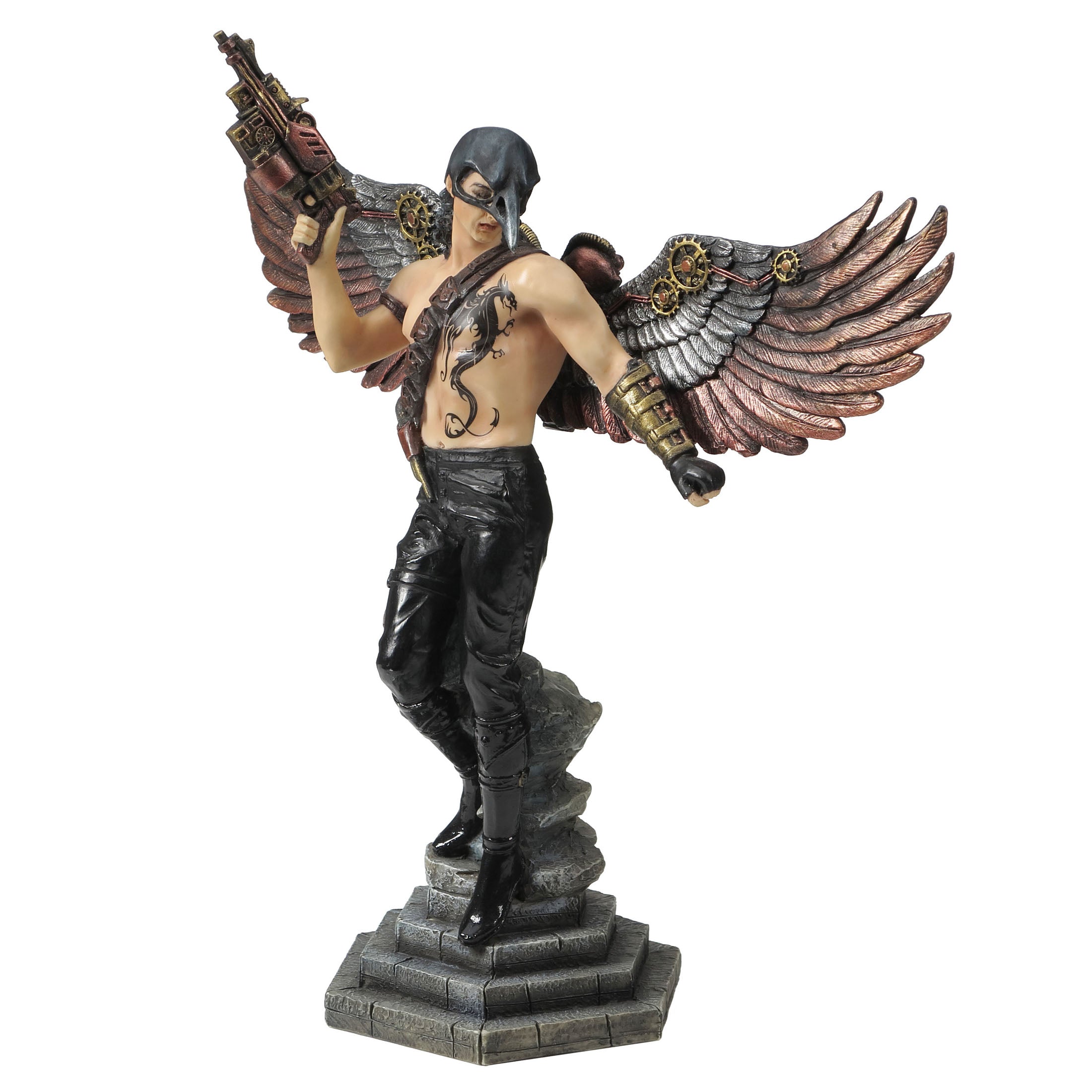 Crow Masked Winged Steampunk Warrior
