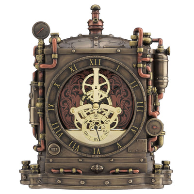 Steampunk Grand Machine Mantel Clock