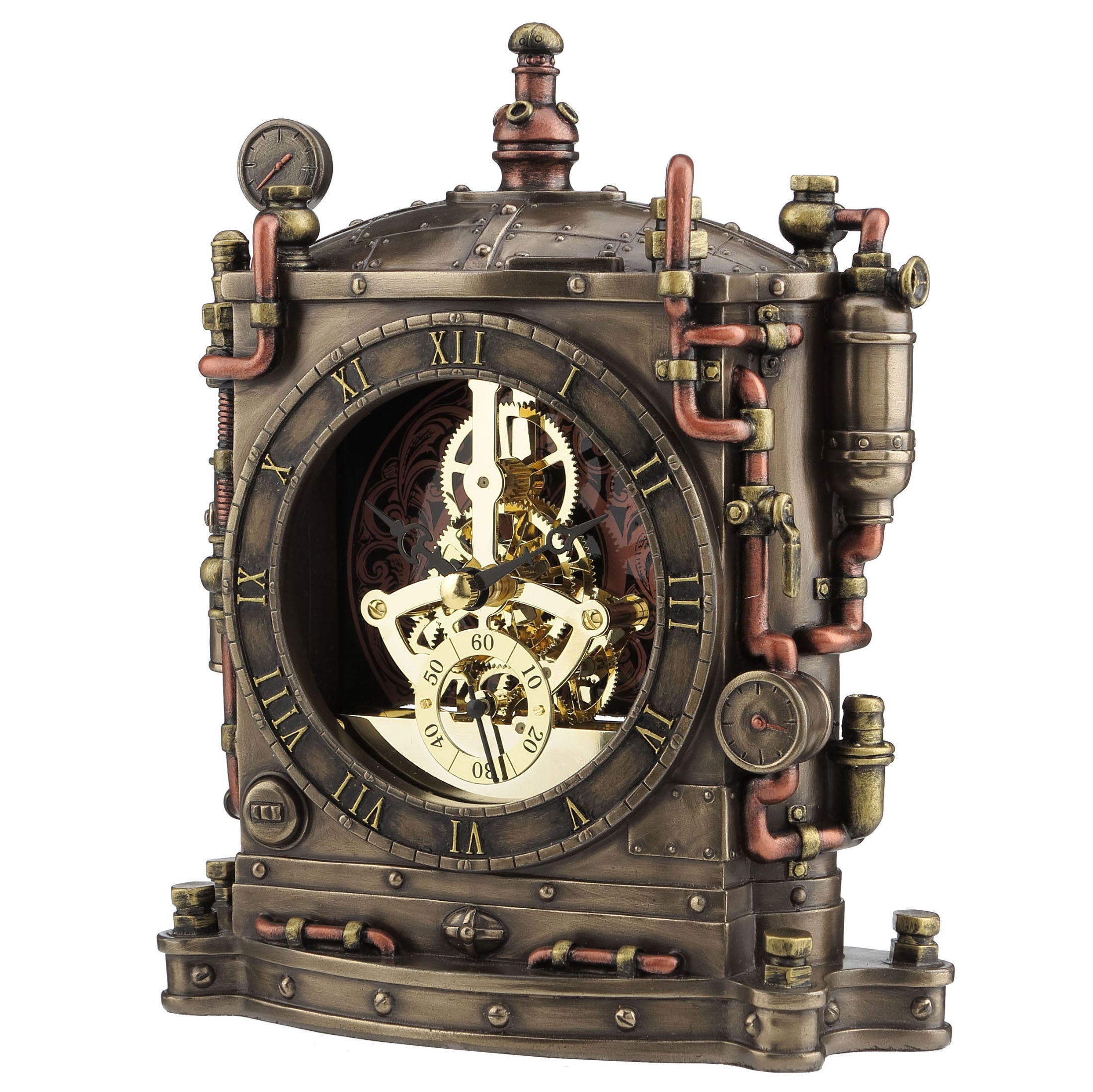 Steampunk Grand Machine Mantel Clock