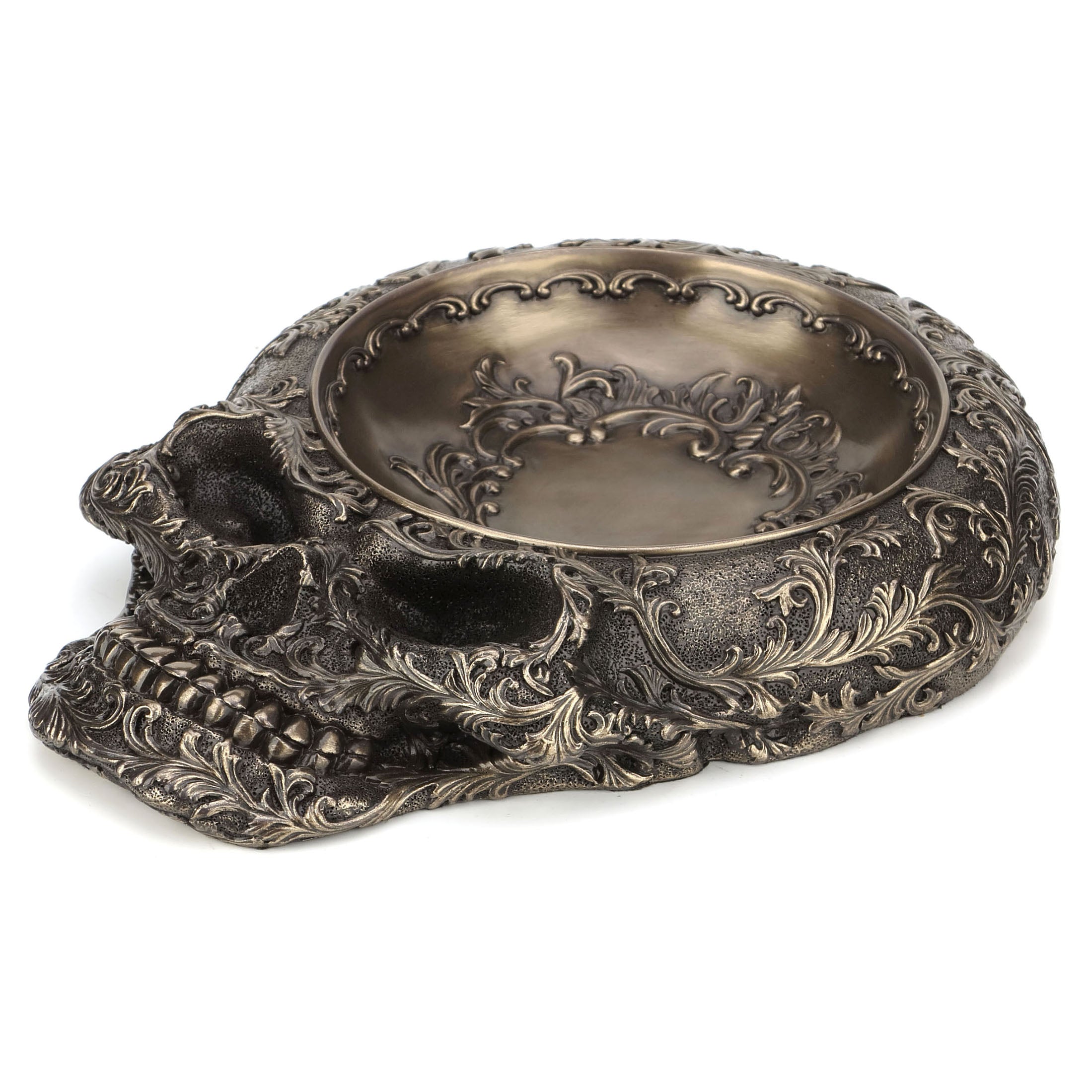 Steampunk Decorative Flat Skull Vessel