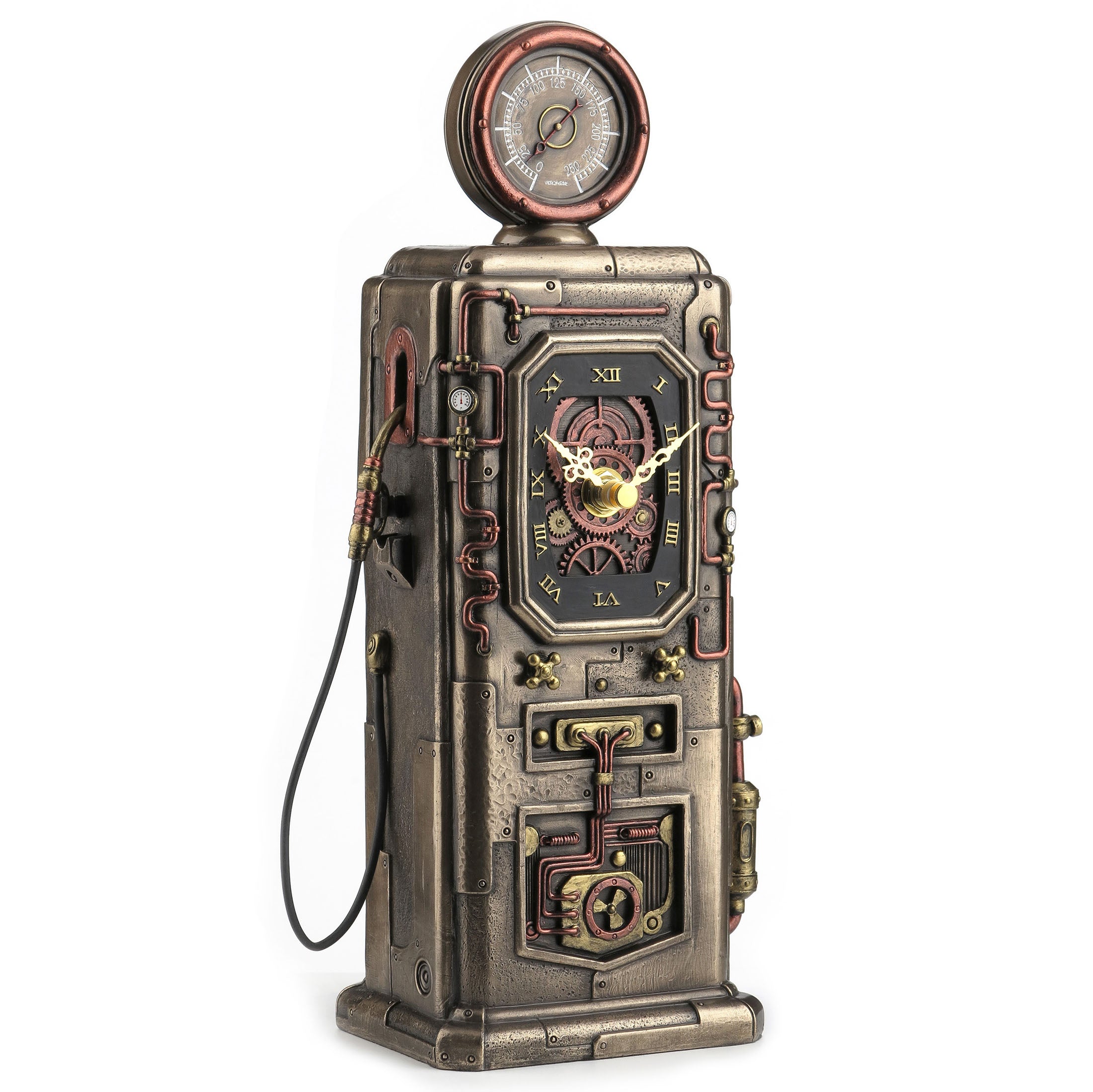 Steampunk Fuel Dispenser Tower Clock