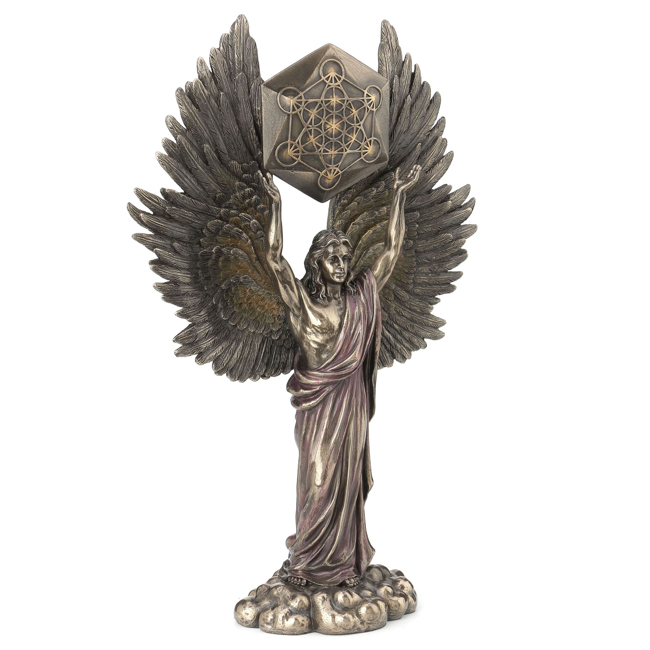Metatron Holding Sacred Geometry Cube