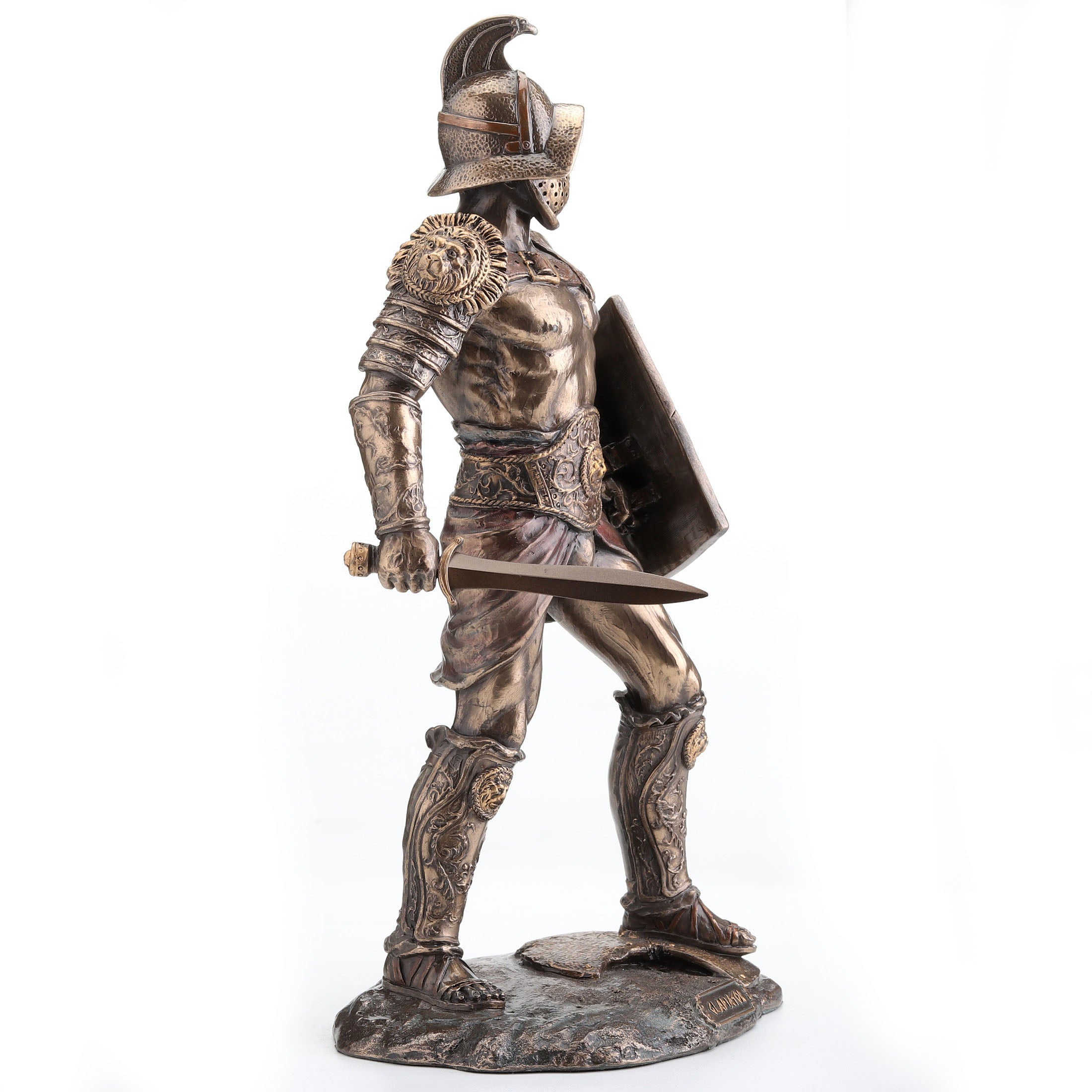 Murmillo Gladiator Spartacus Wielding Scutum And Gladius