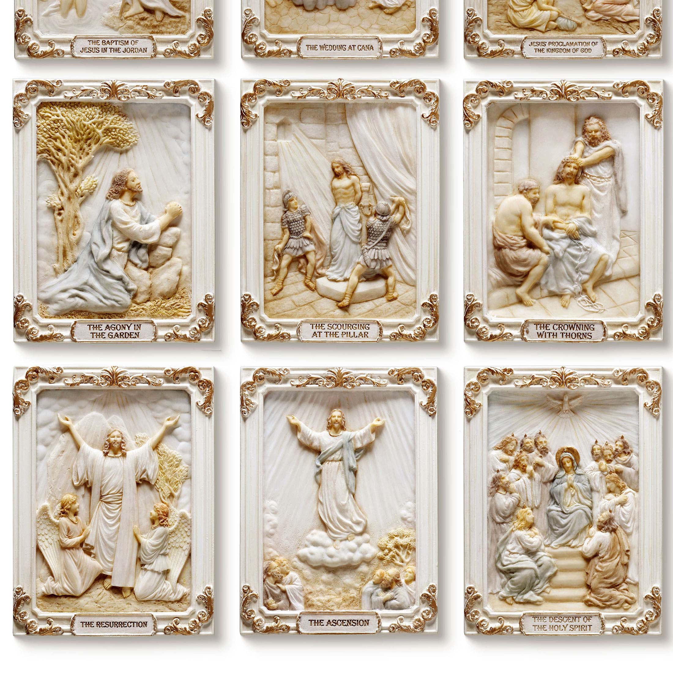 The Mysteries Of The Rosary Wall Plaque Set (20pcs)