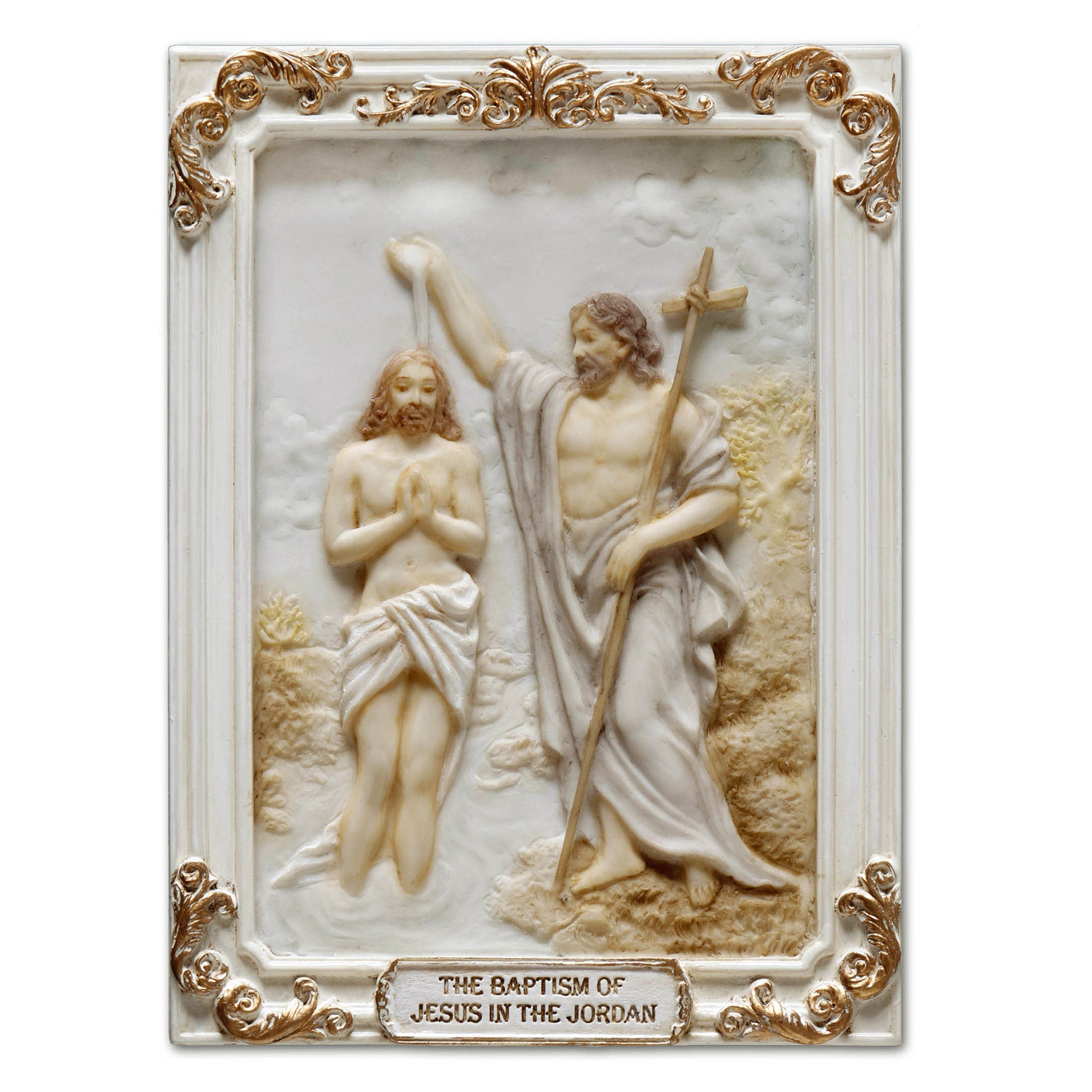 Luminous Mysteries Baptism Of Jesus In Jordan Plaque