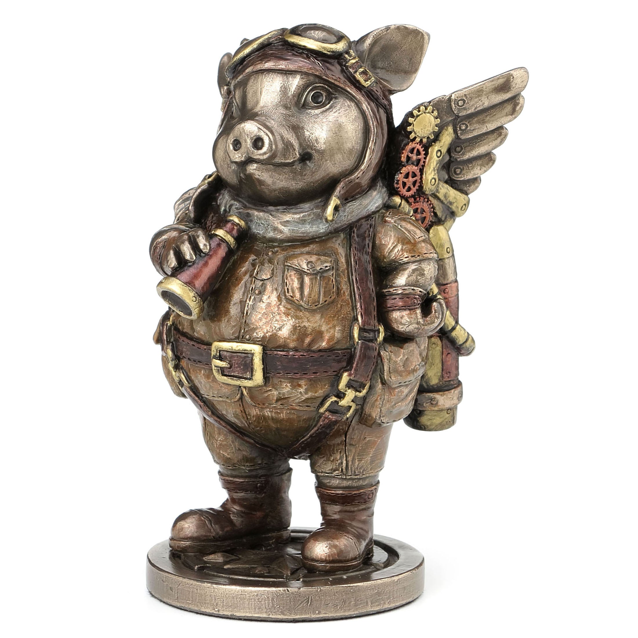 Steampunk Aviator Flying Piggy
