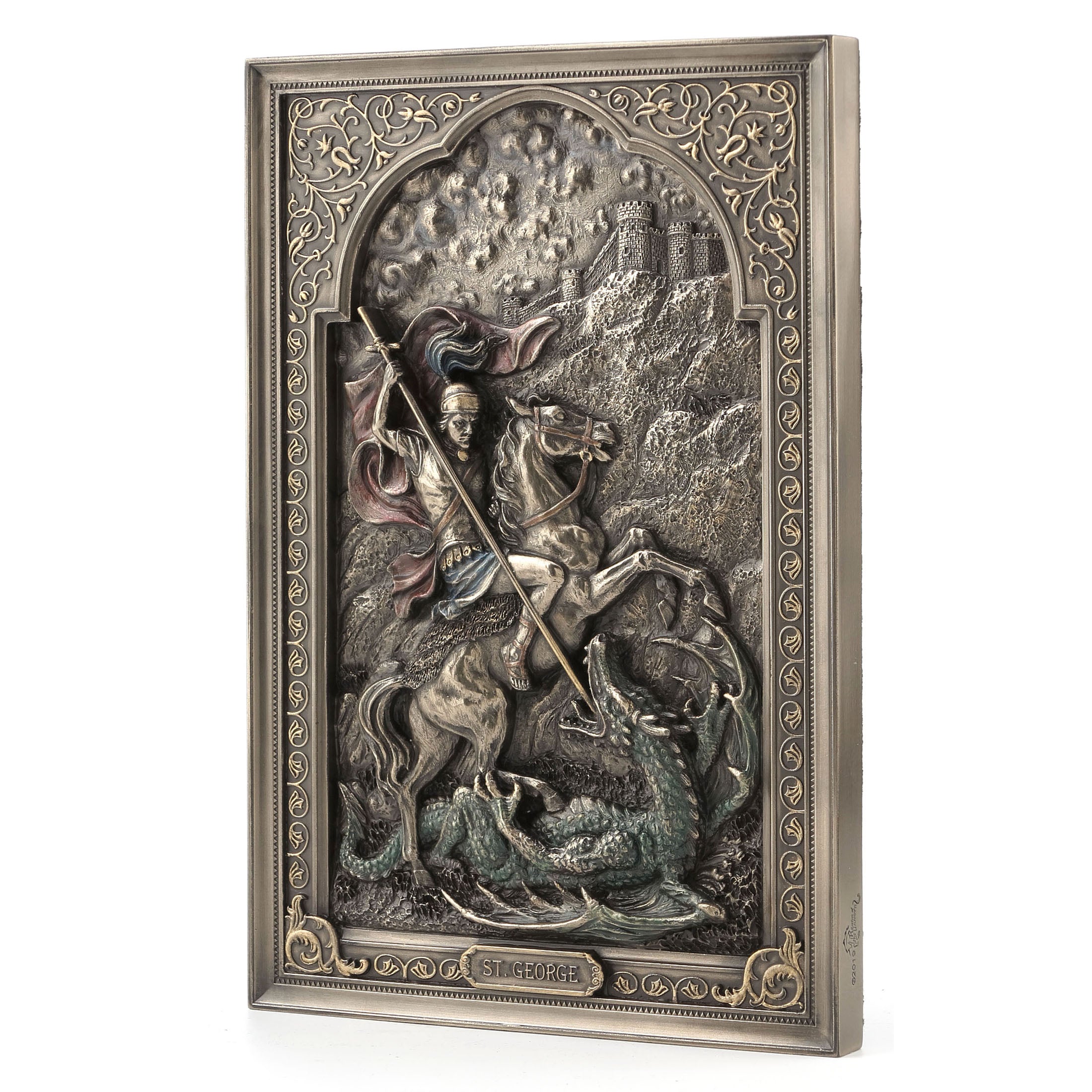 Saint George Dragon Slayer Wall Plaque