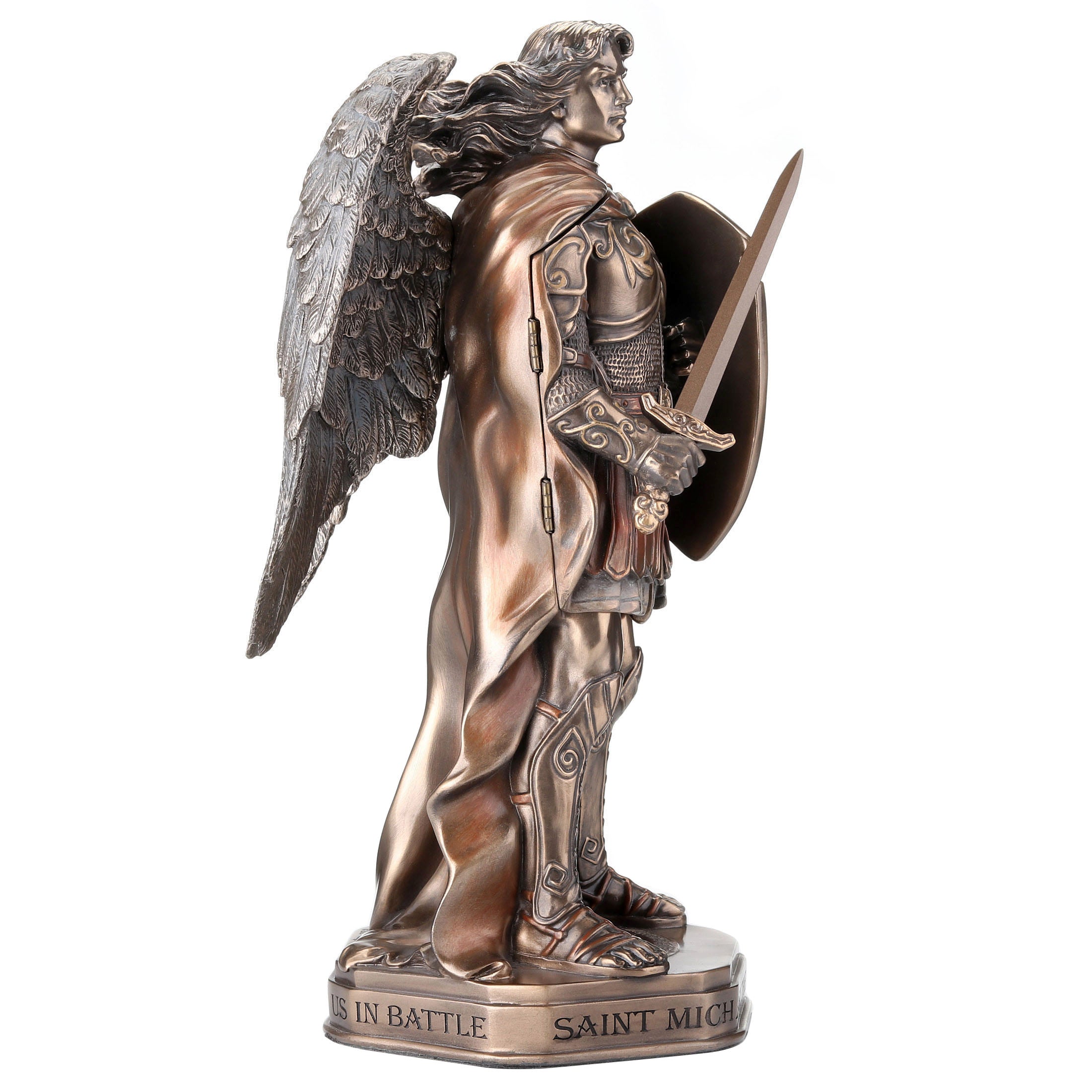 Armored Archangel Saint Michael Triptych