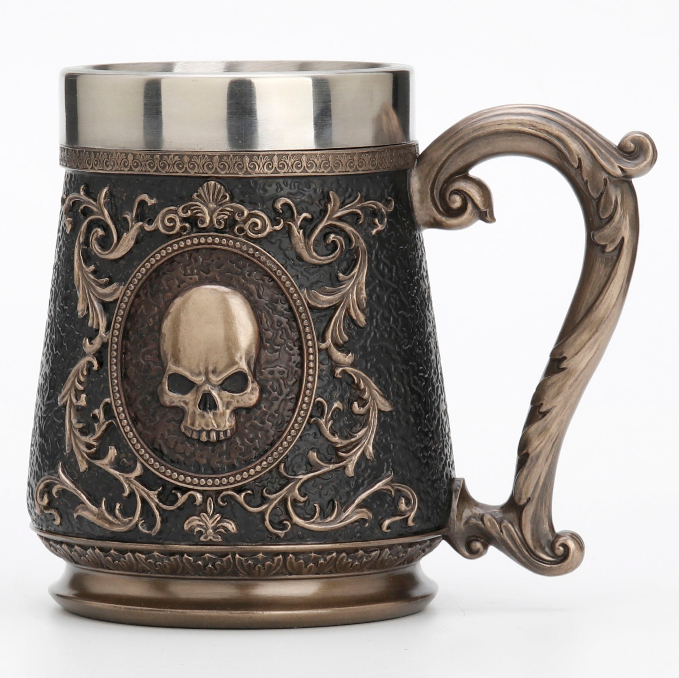 Skull Brooch Beer Stein (Stainless Steel Tumbler)