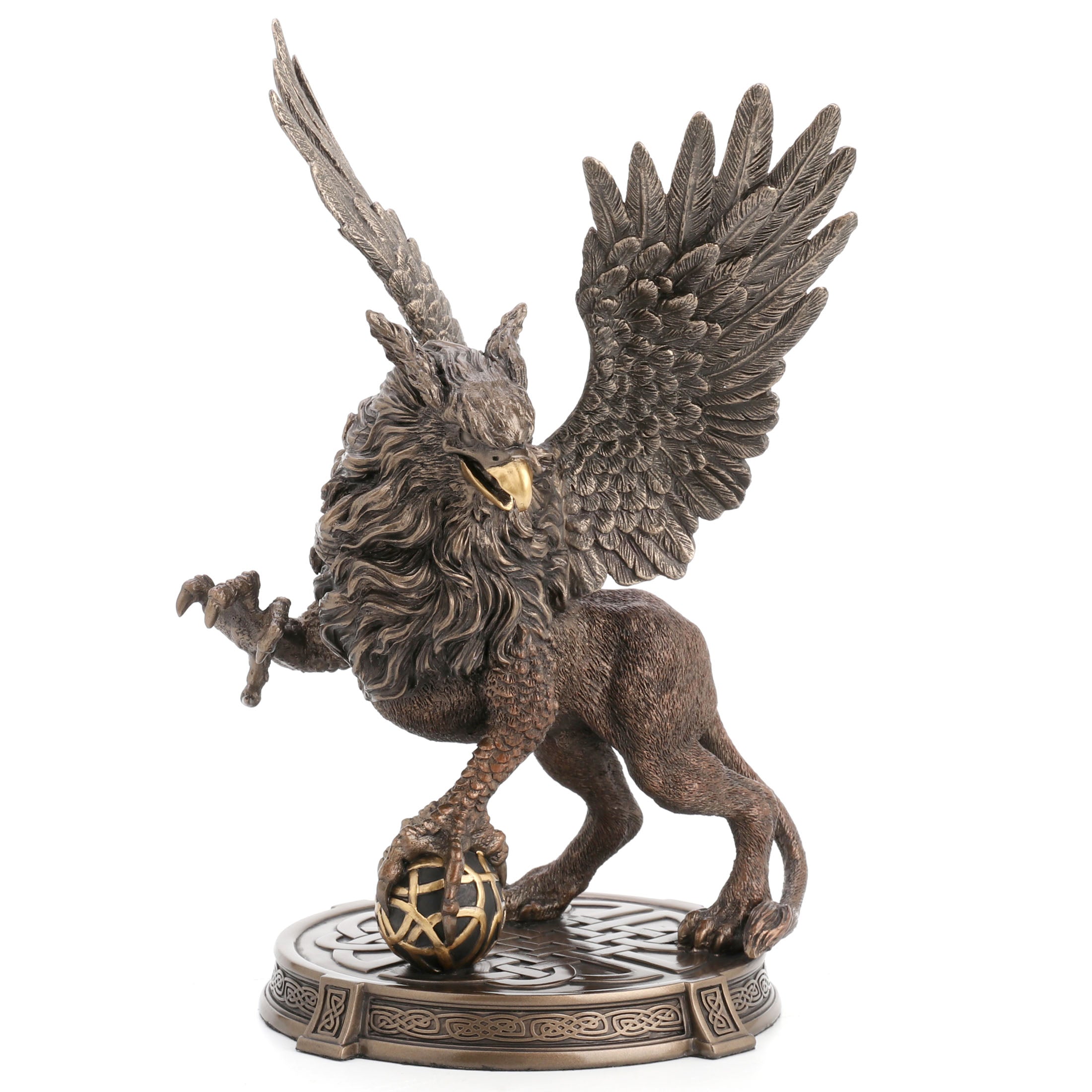 Celtic Griffin Claw On Sphere Round Base