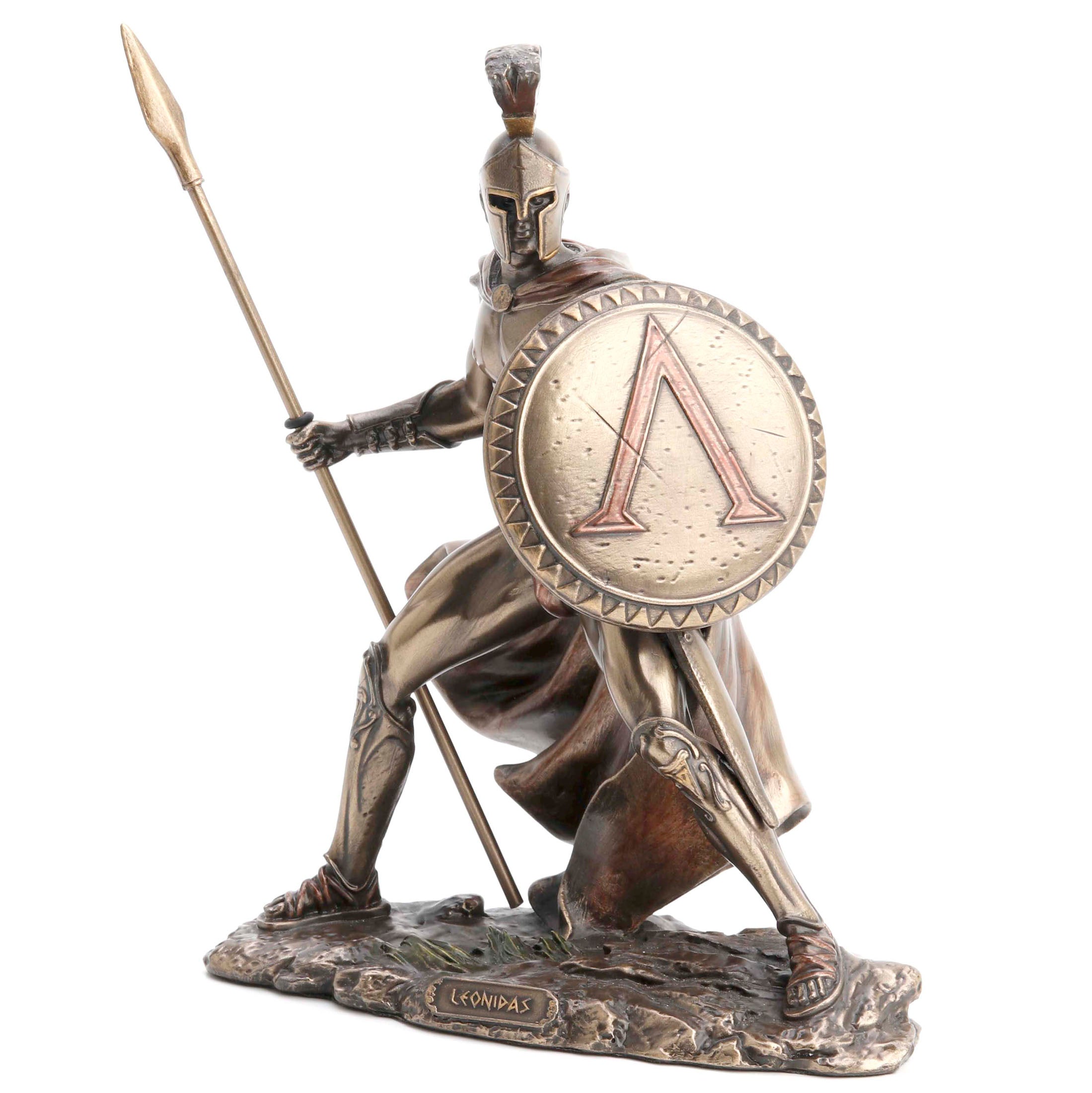 Spartan King Leonidas Holding Spear And Shield