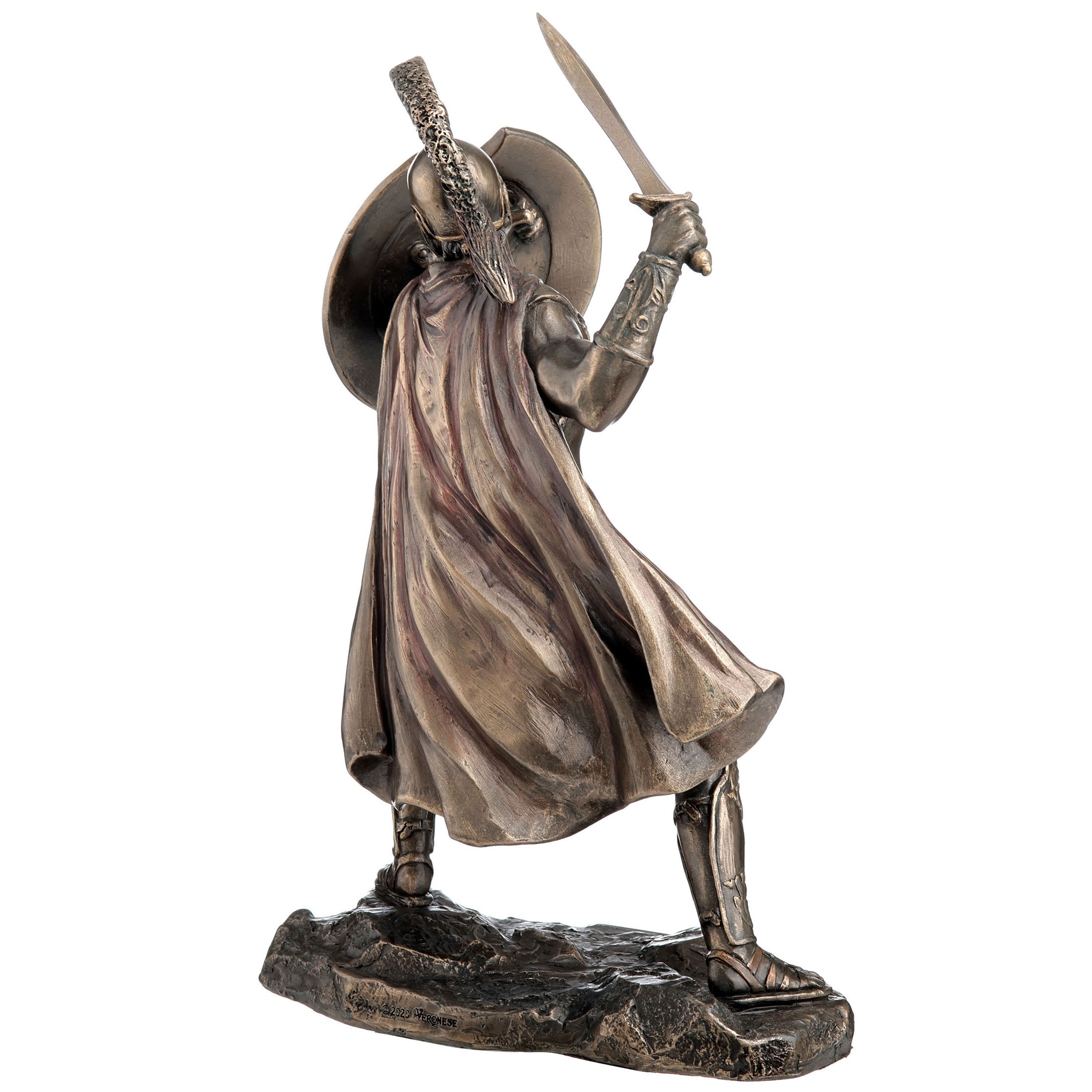 Greek Hero Achilles Holding Sword And Shield
