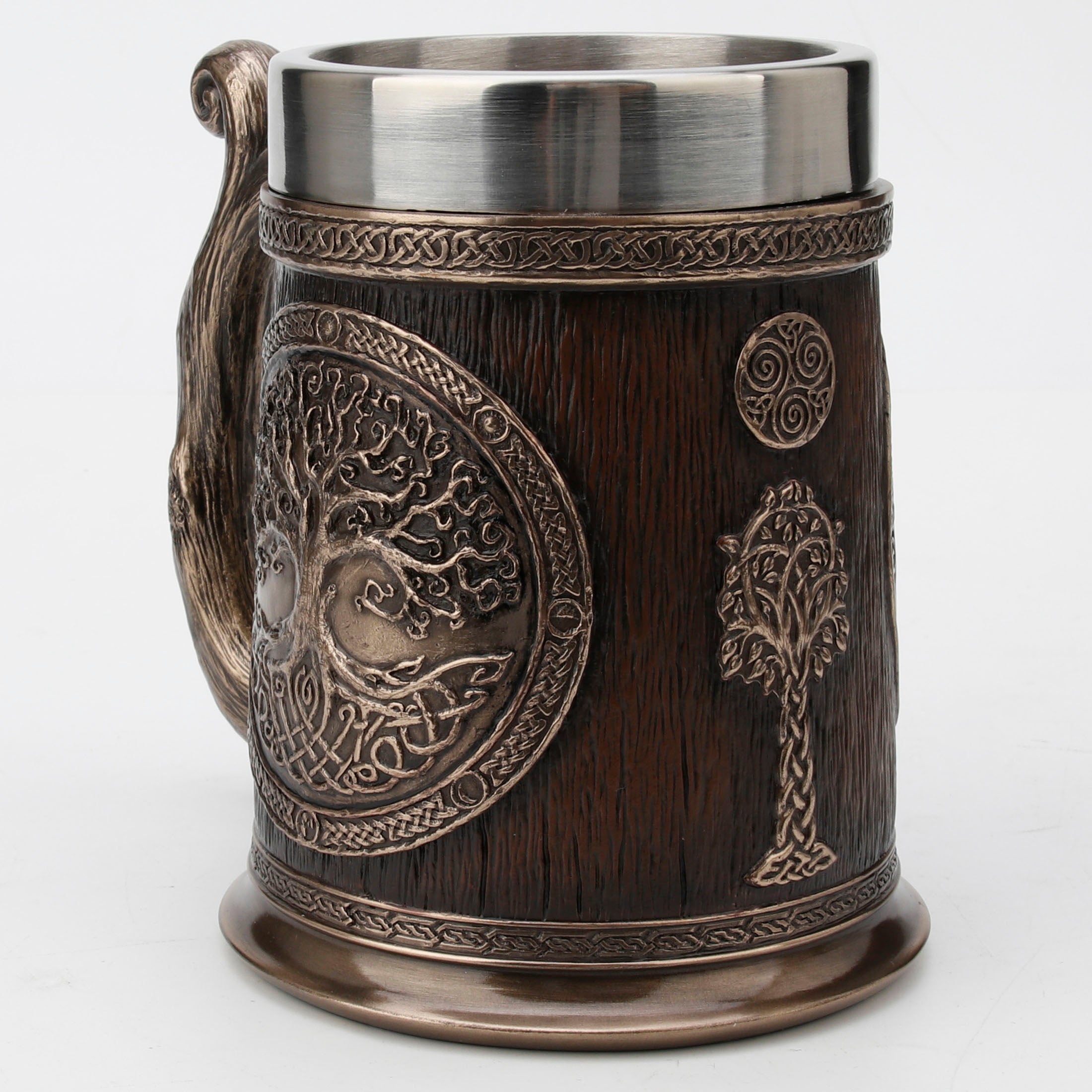 Celtic Knots Tree Of Life Casket Beer Stein (Stainless Steel Tumbler)