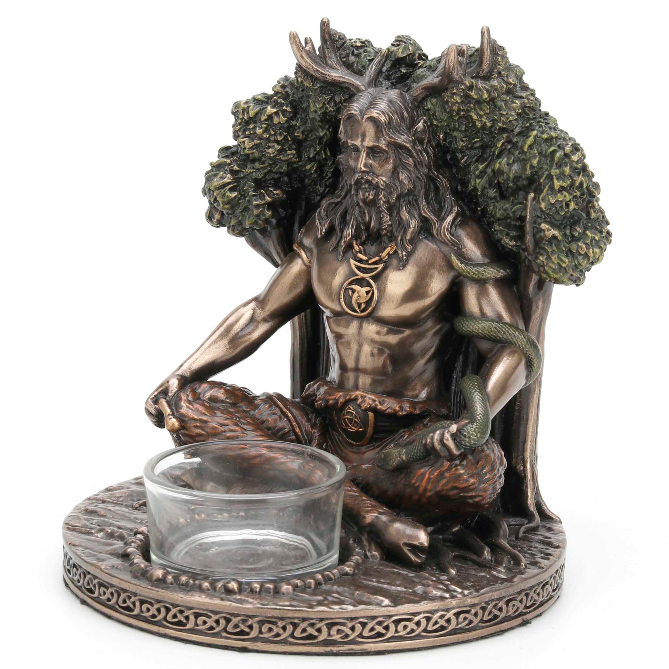Celtic God Cernunnos Tealight Candle Holder