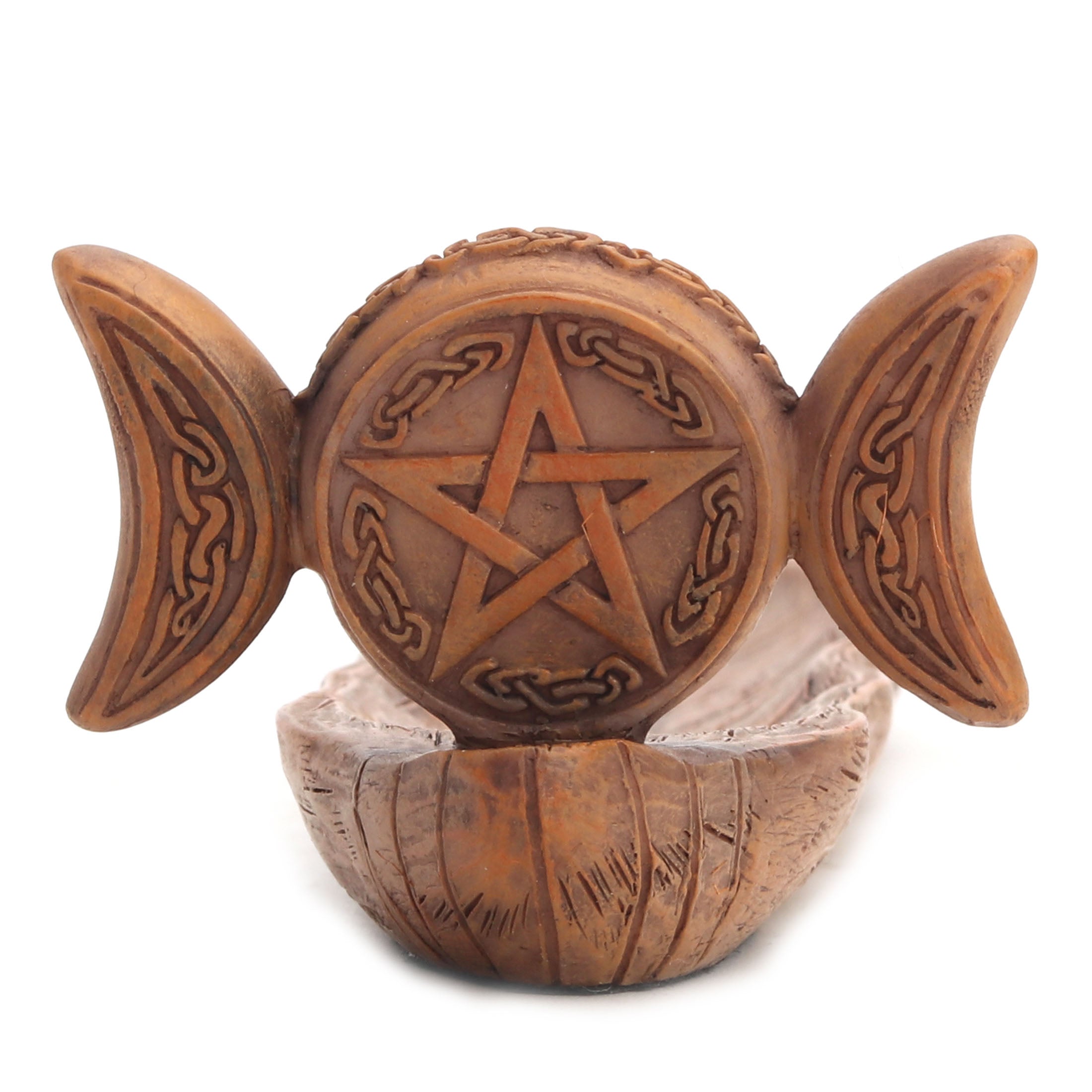 Triple Moon Pentagram Sigil Incense Holder