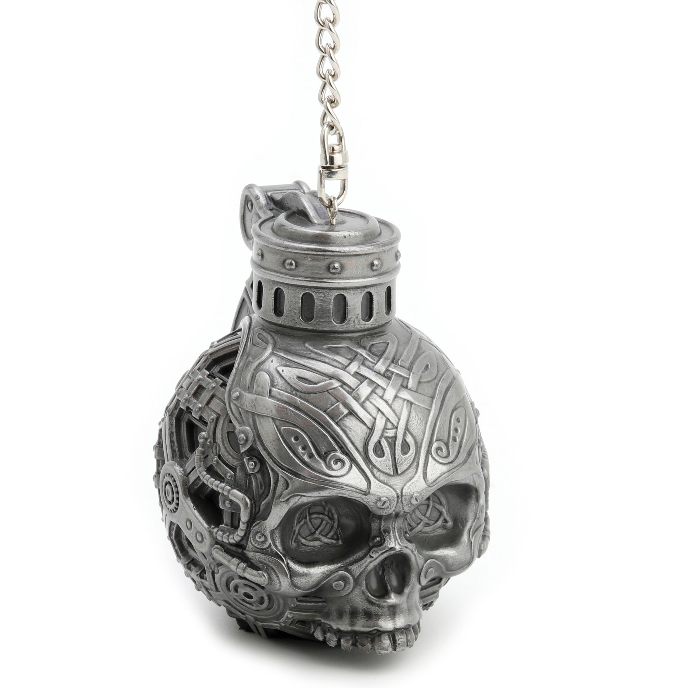 Memento Mori Skull Charm With Chain