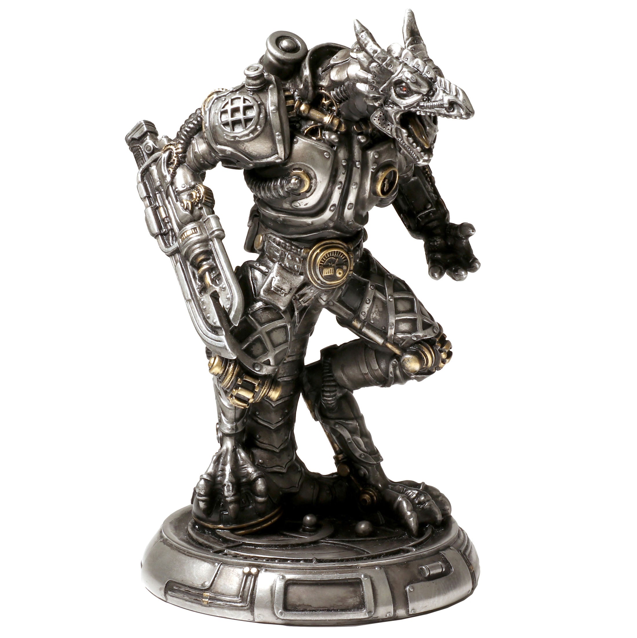 Steampunk Mechanoid Dragon Warrior