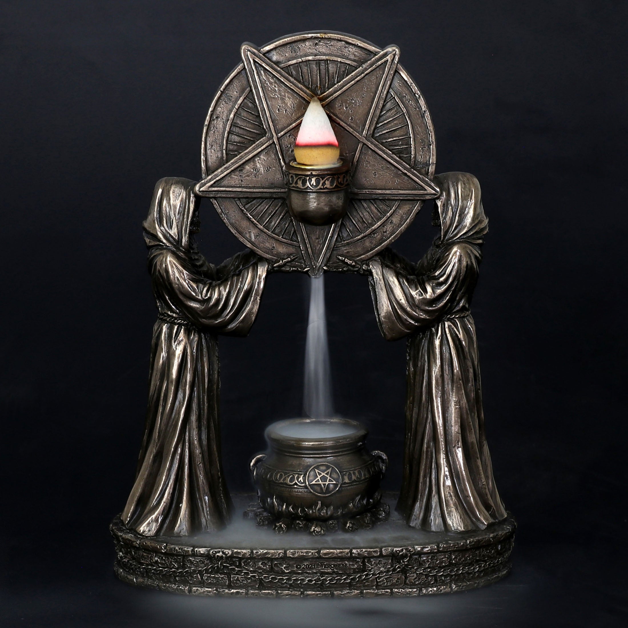 Sigil of Baphomet Occult Altar Backflow Incense Burner
