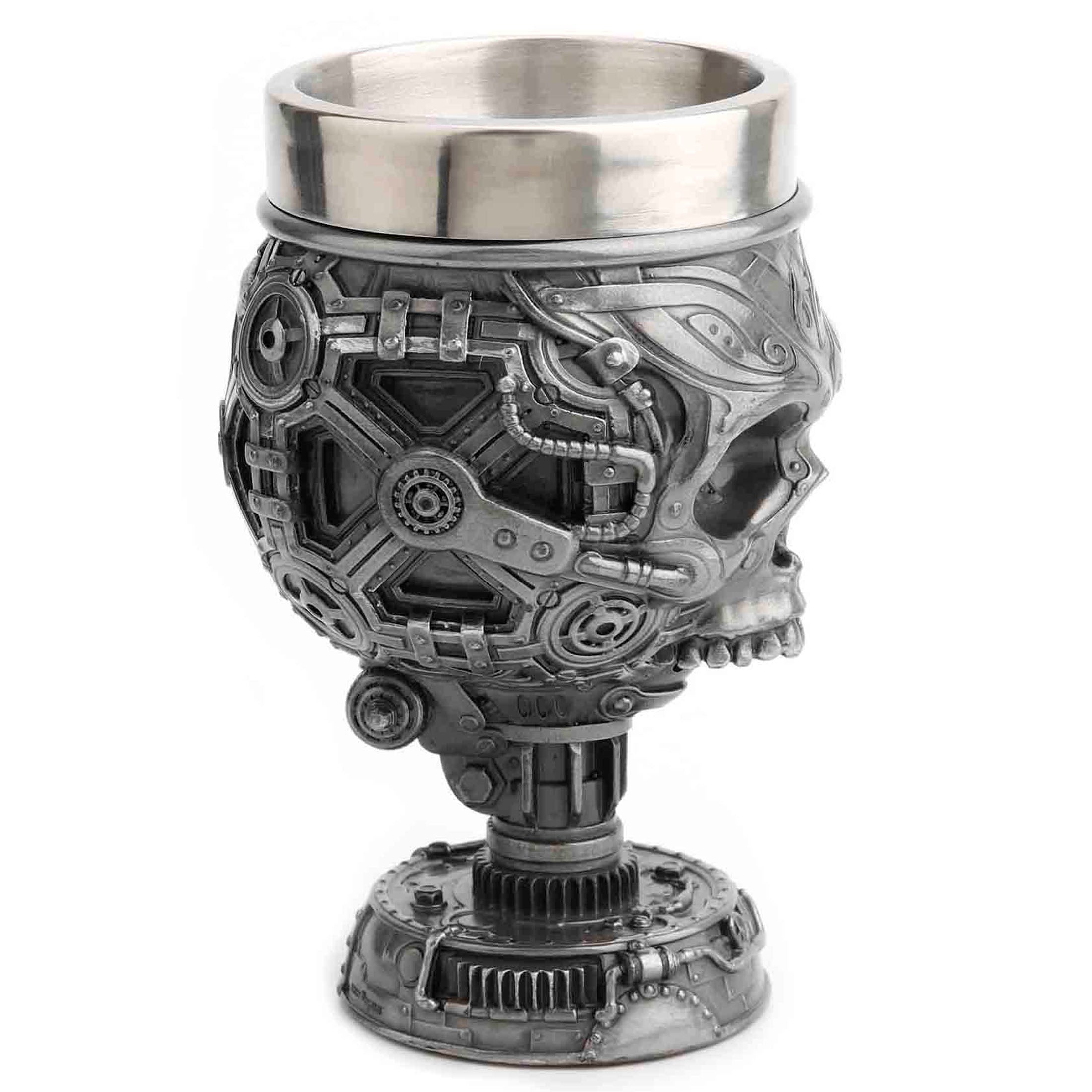 Steampunk Skull Celtic Trinity Goblet