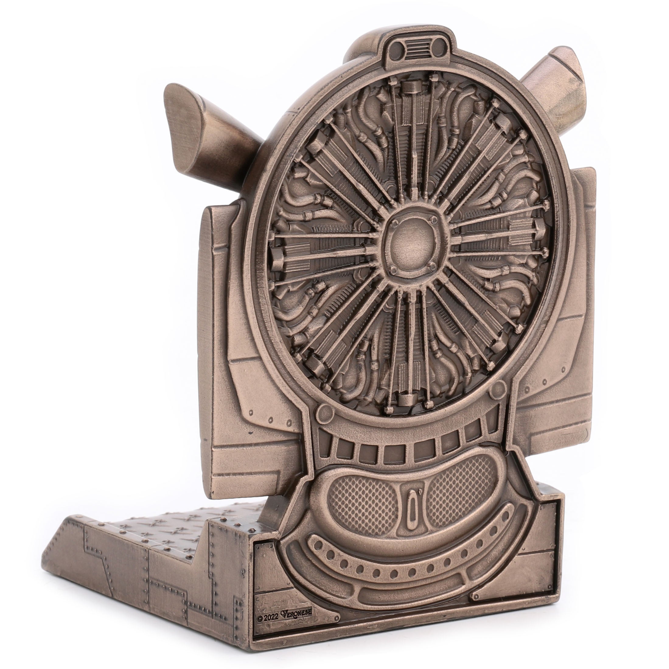 Steampunk Rotary Engine Propeller Single Bookend