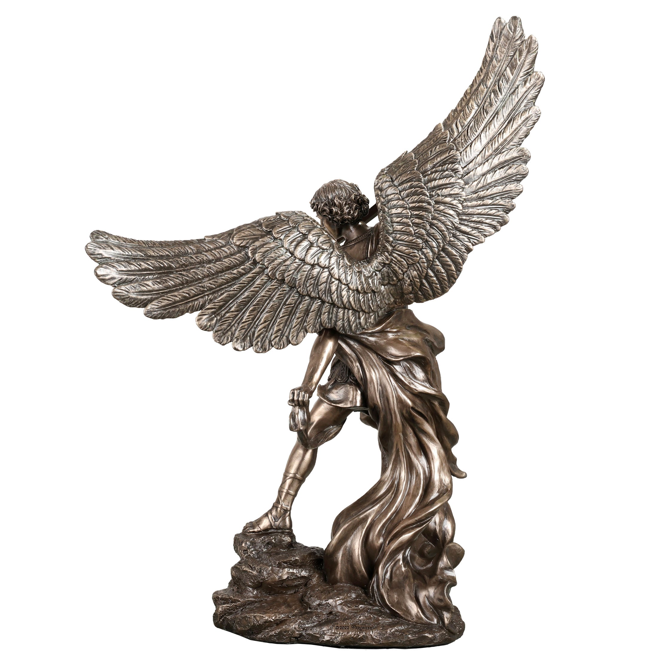 Archangel Saint Michael Standing On Rock