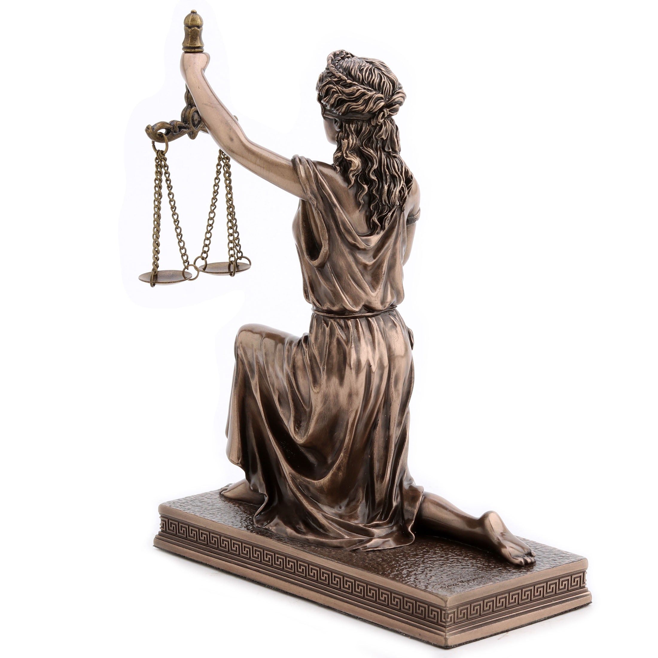 Lady Justice Kneeling Holding Scale And Sword