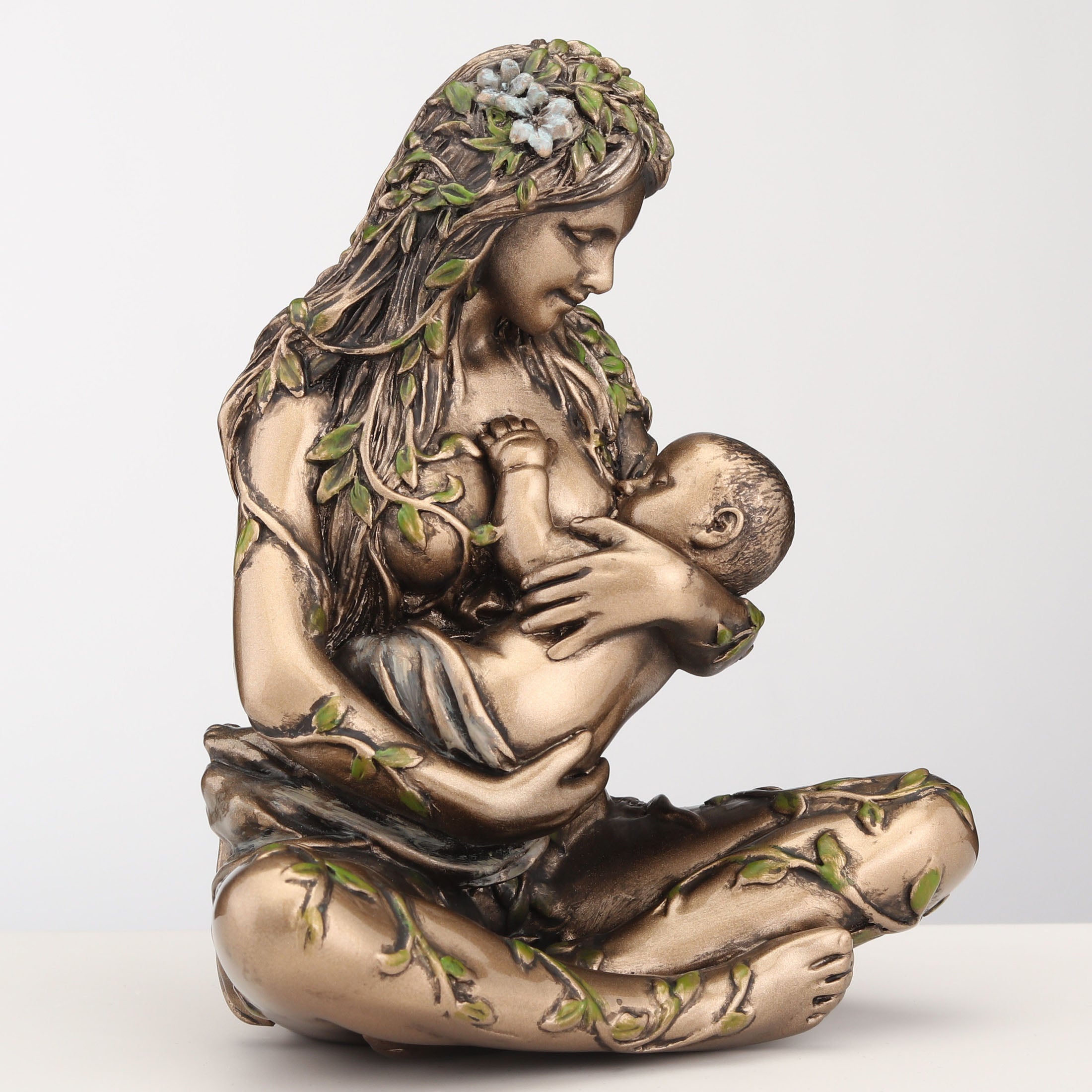 Mother Earth Gaia Nurturing Baby Cradle Position