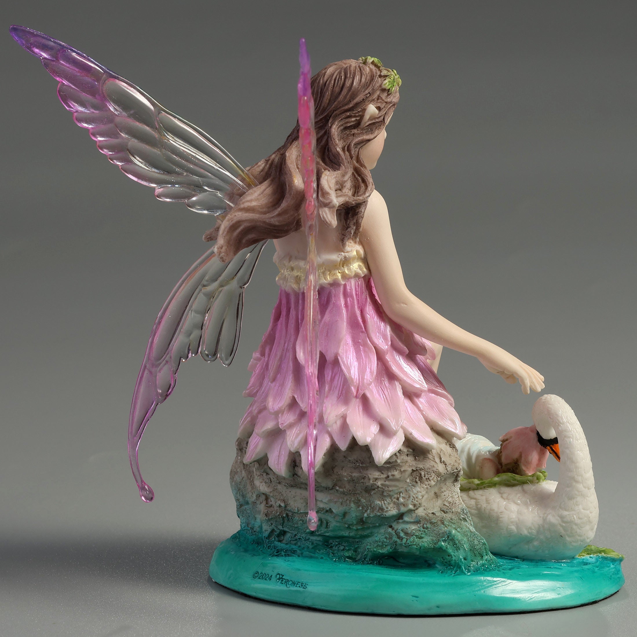 Lotus Fairy With Baby And Swan