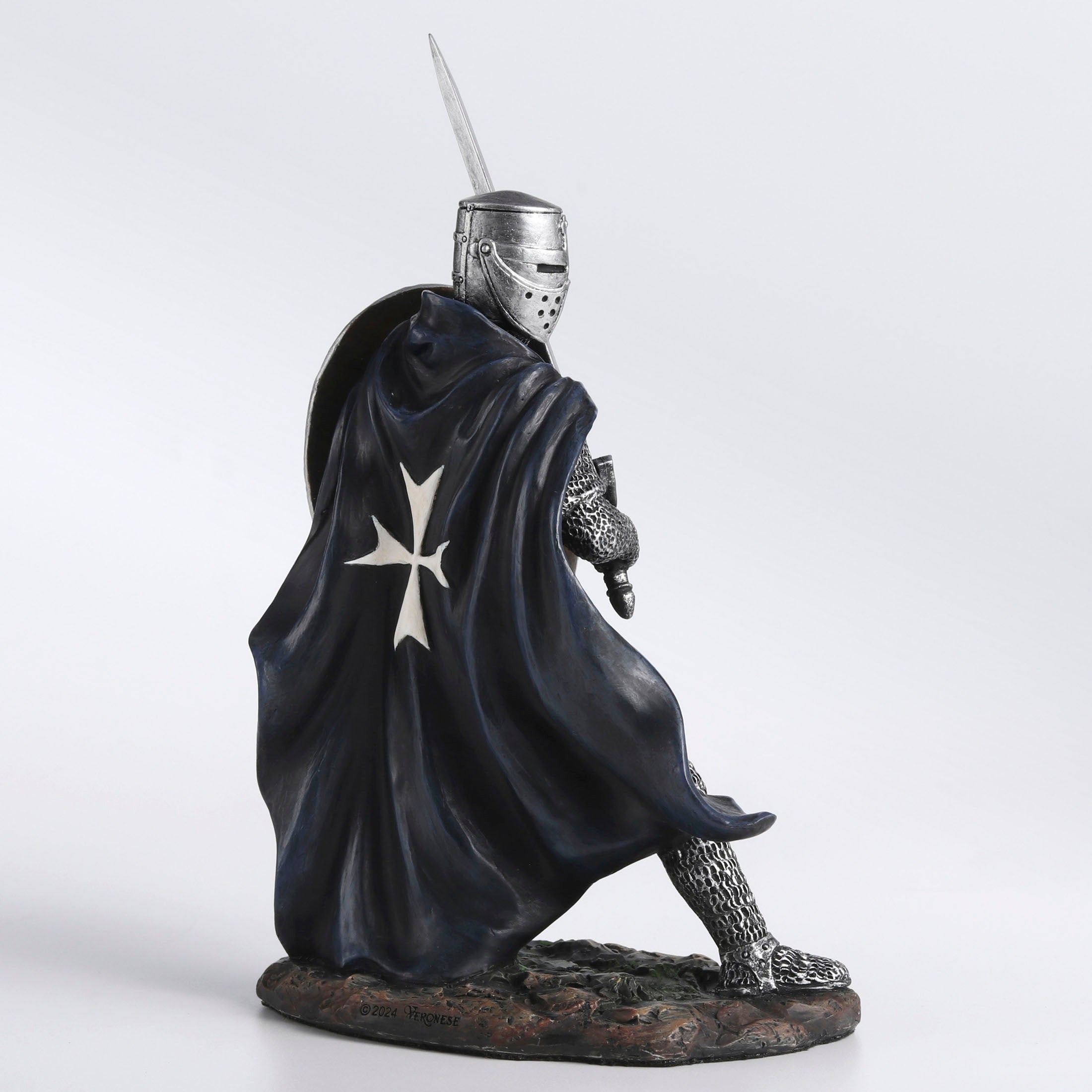 Knights Hospitaller Wielding Sword And Shield
