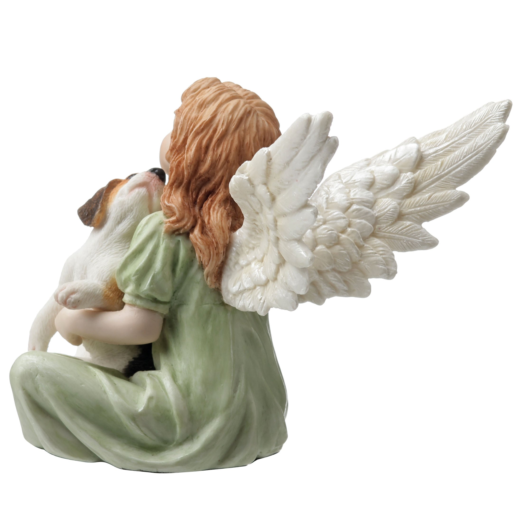 Angelic Little Girl and Beagle Pup Heavenly Companions