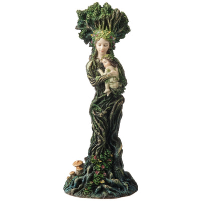 Mother Nature Gaia and Her Baby Statue