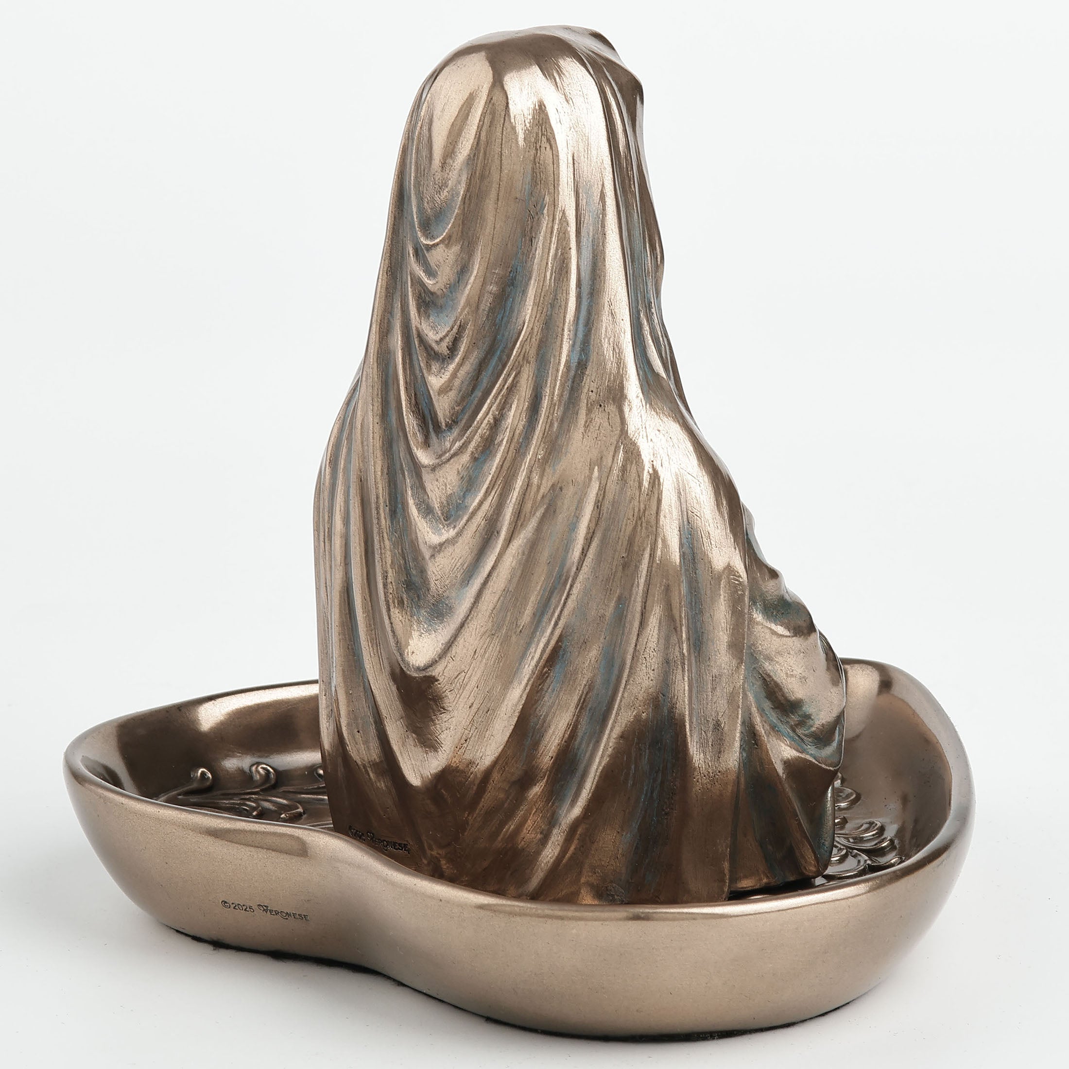 Virgin Mary Bust Immaculate Heart Shaped Tray Desktop Organizer