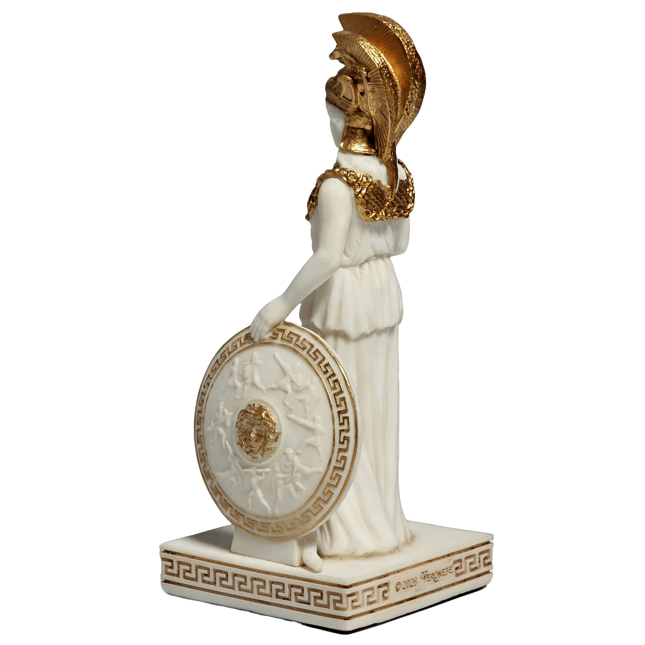 Greek Goddess Athena Holding A Statue Of Nike