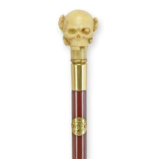 Walking Stick with Resin Handle of a Head | Curios & Collectibles