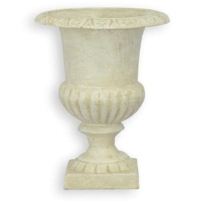 White Cast Iron Urn Planter | Vases & Bowls | Home Decor