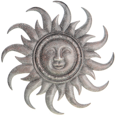Metal Sun Wall Decoration – Bronze