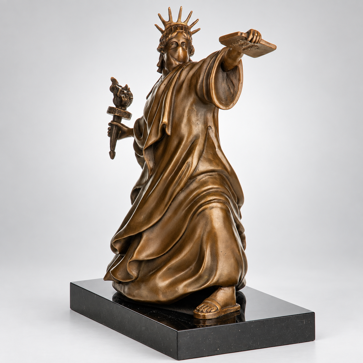 Banksy Liberty Torch Thrower Bronze Sculpture – Statue of Liberty