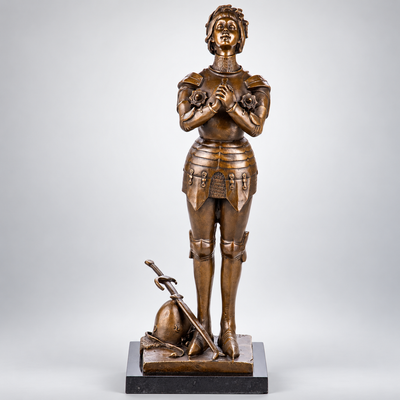 Joan of Arc Bronze Sculpture after Mercié