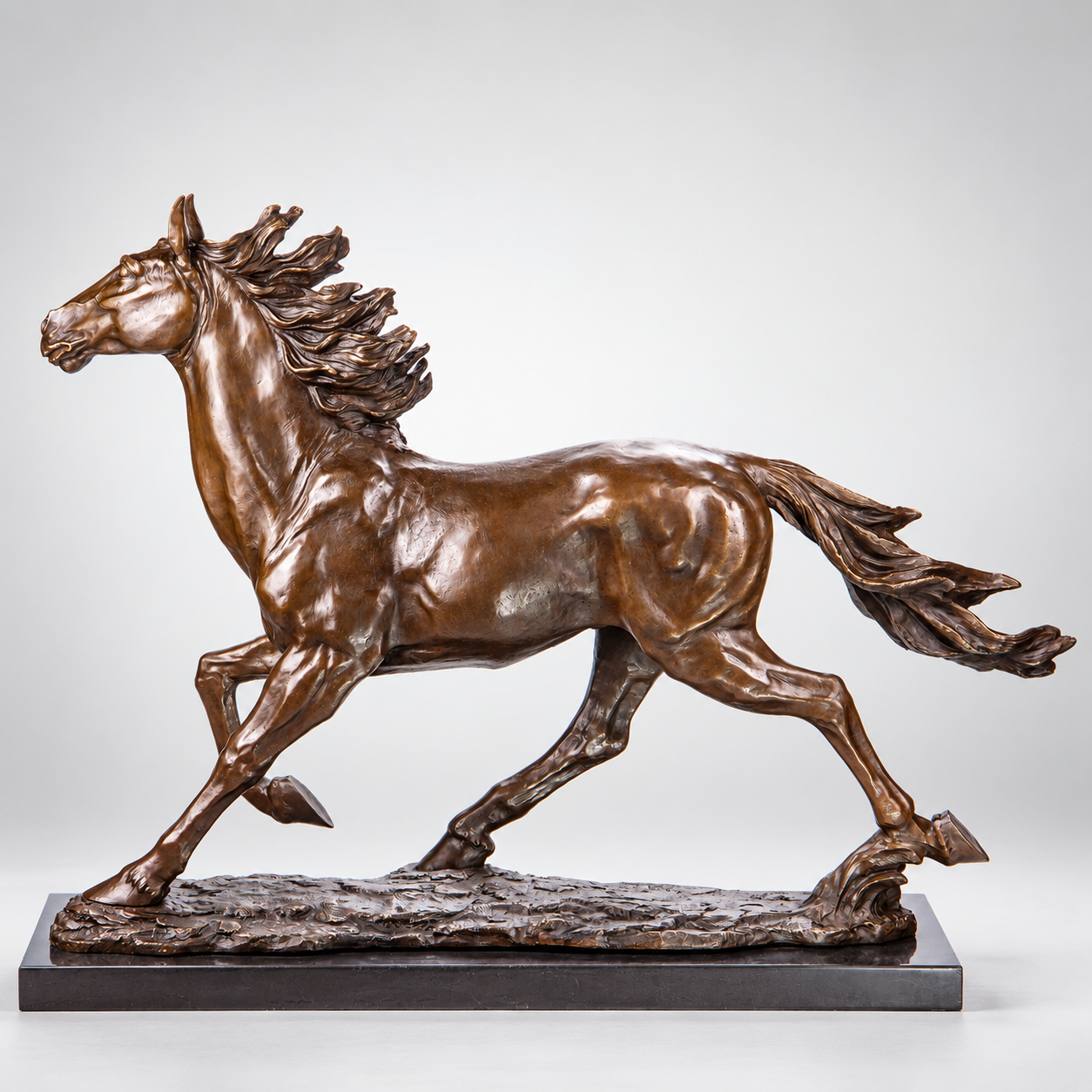 Horse Bronze Sculpture – Monumental Garden Statue – view 2