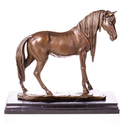 Bronze horse figure | Handcrafted Bronze Decor | Unique Home Accent