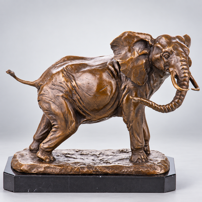 Elephant Bronze Sculpture