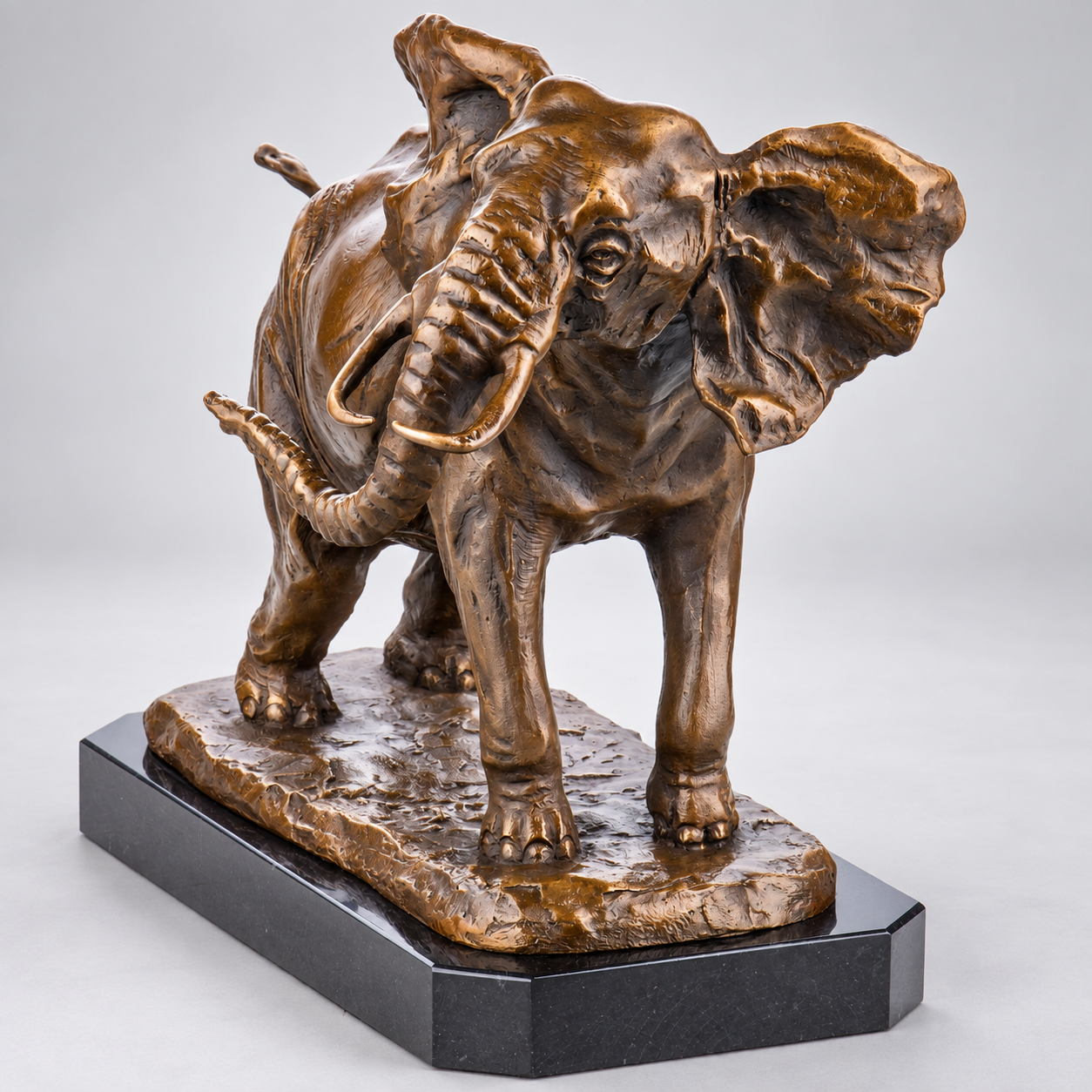 Elephant Bronze Sculpture – view 4